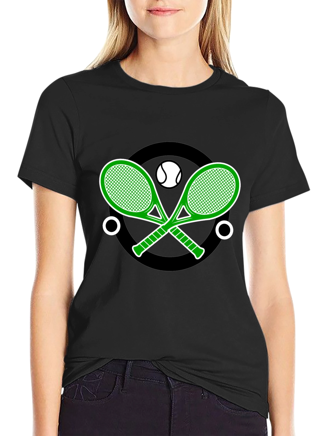 Tennis Racket Graphic T-Shirt