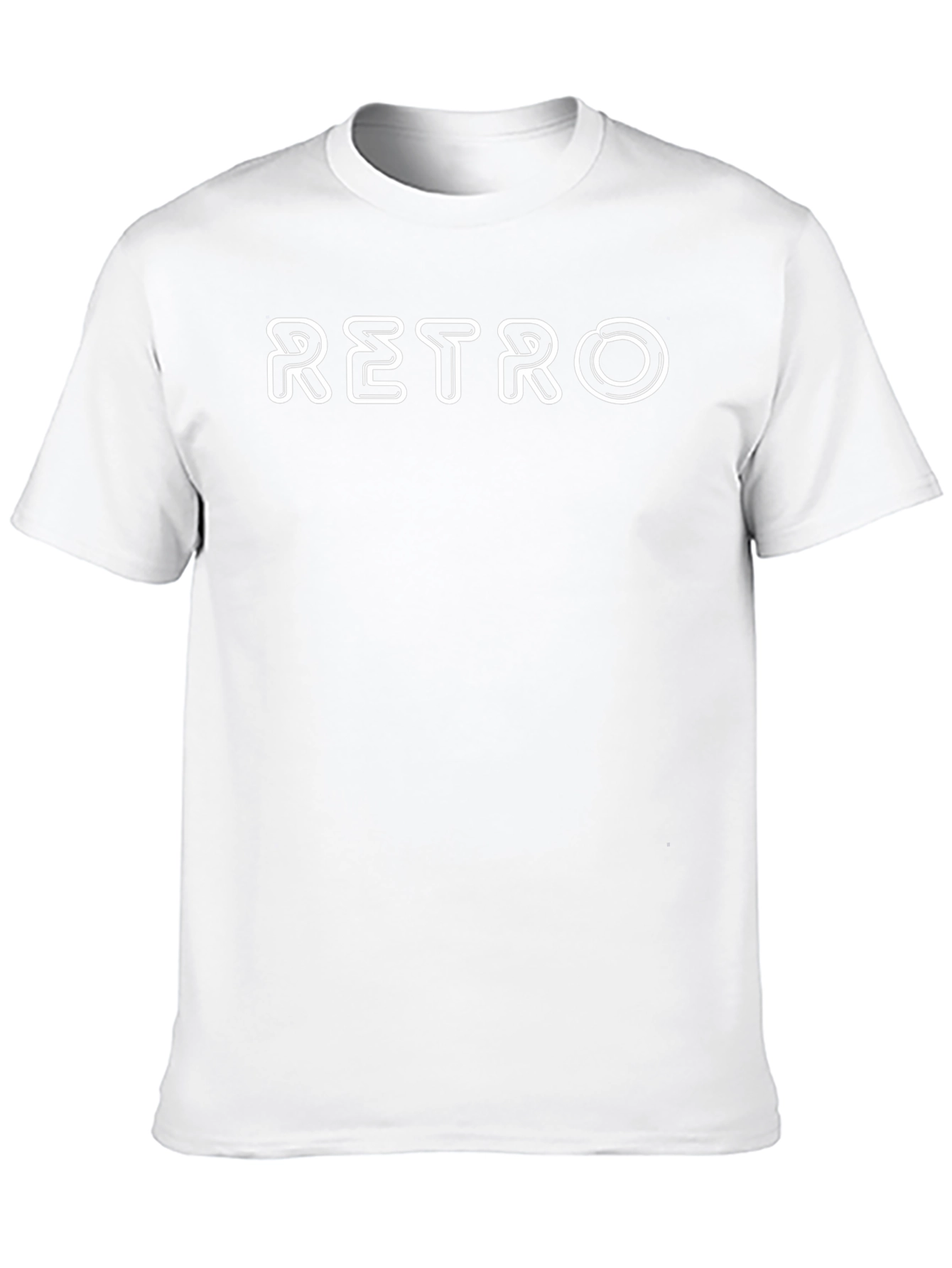 Retro Graphic Print Black T-Shirt