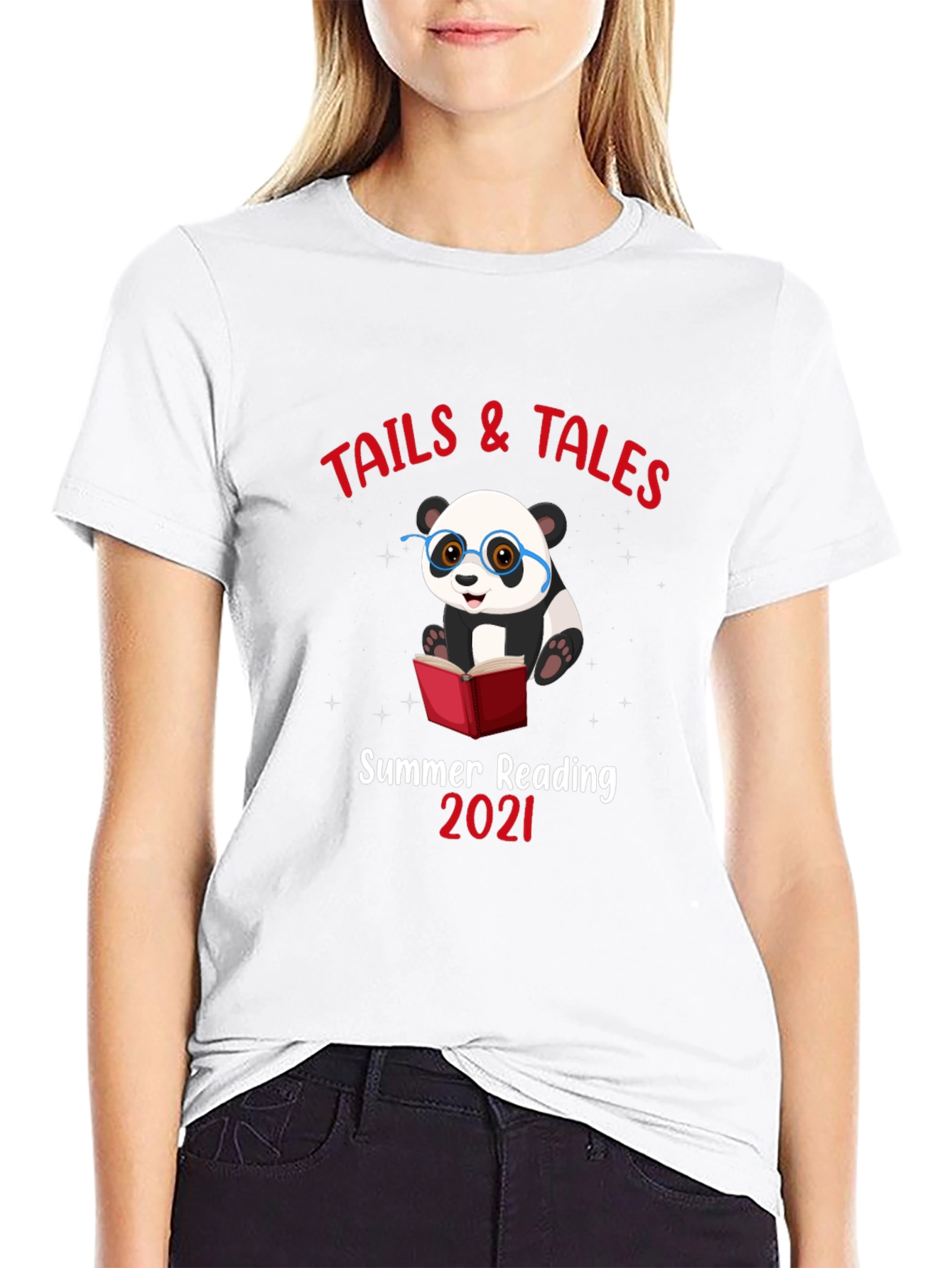 Summer Reading Panda Graphic Tee