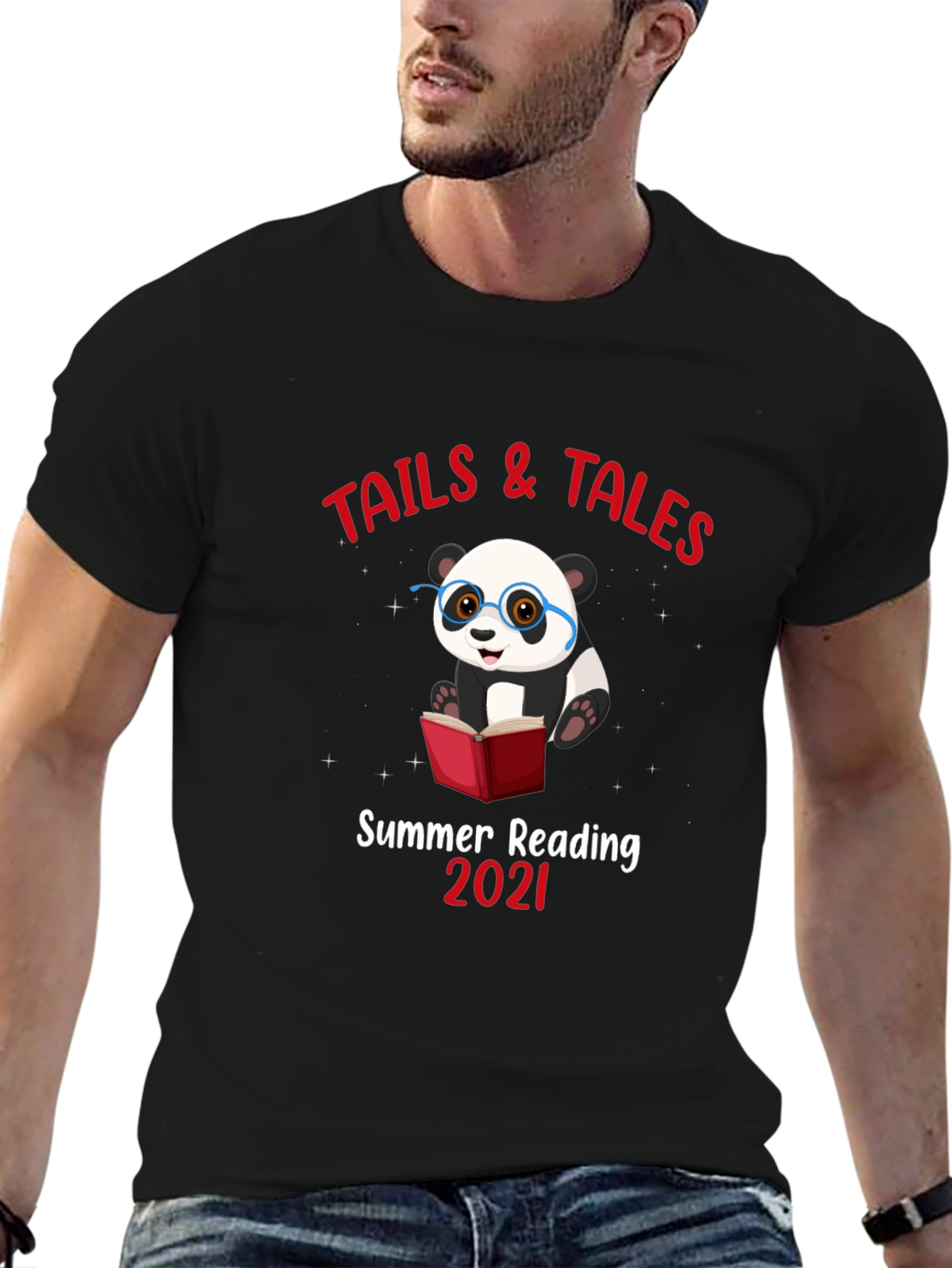 Summer Reading Panda Graphic Tee
