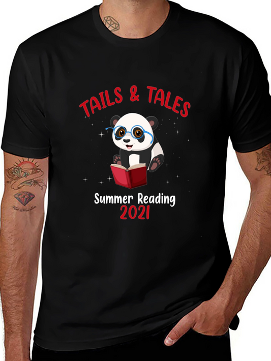 Summer Reading Panda Graphic Tee