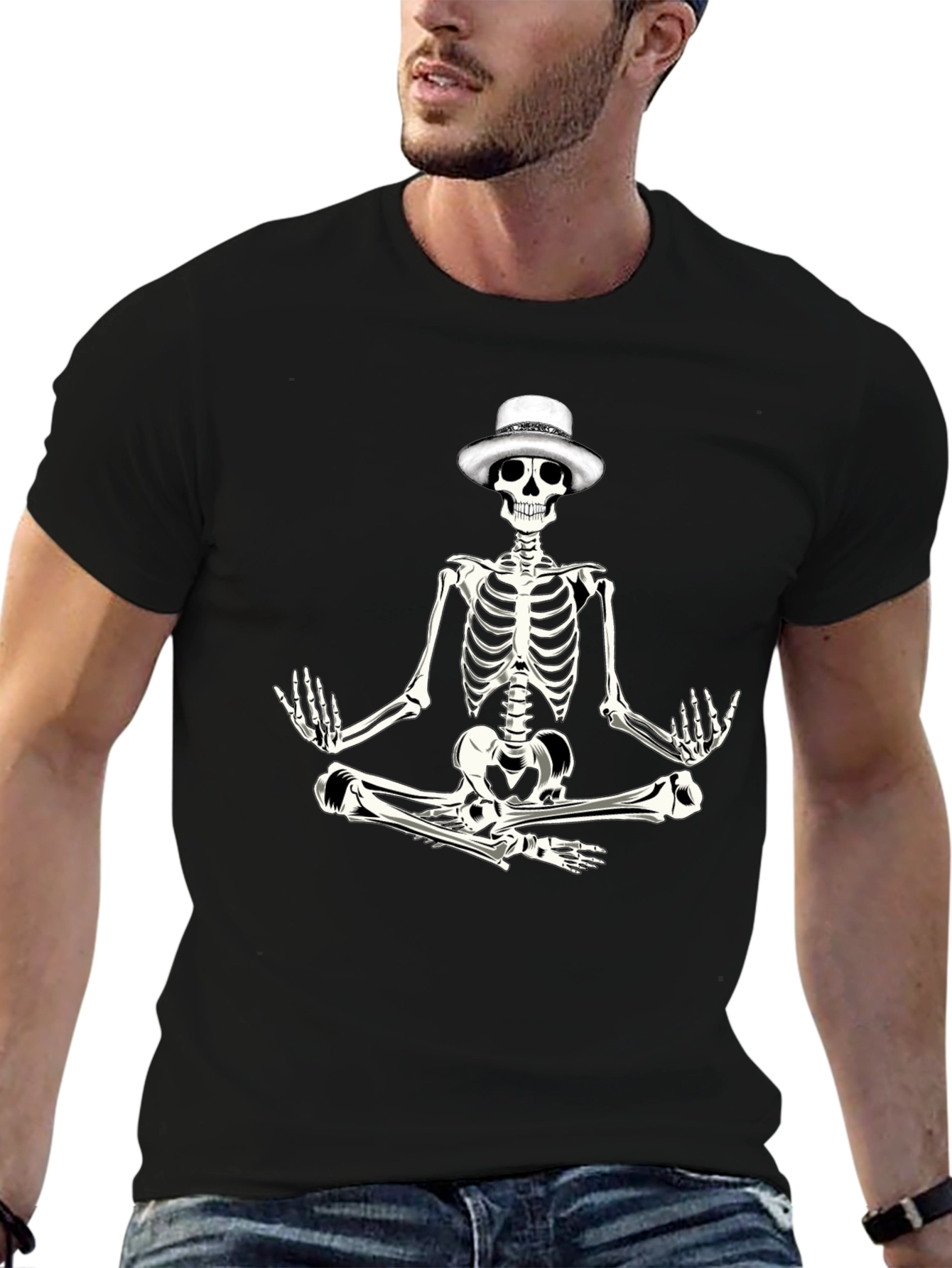 Meditating Skeleton T-Shirt