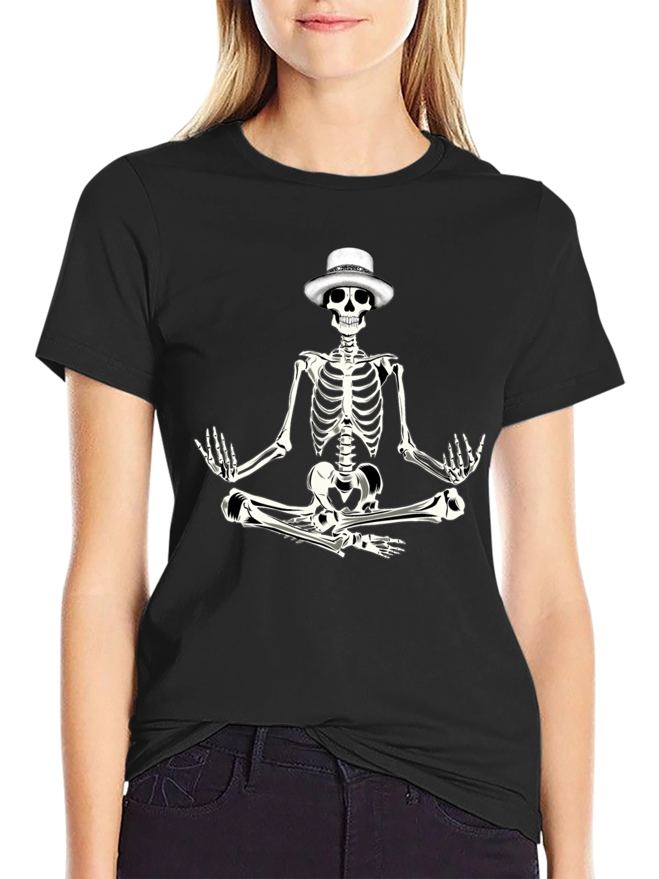 Meditating Skeleton T-Shirt