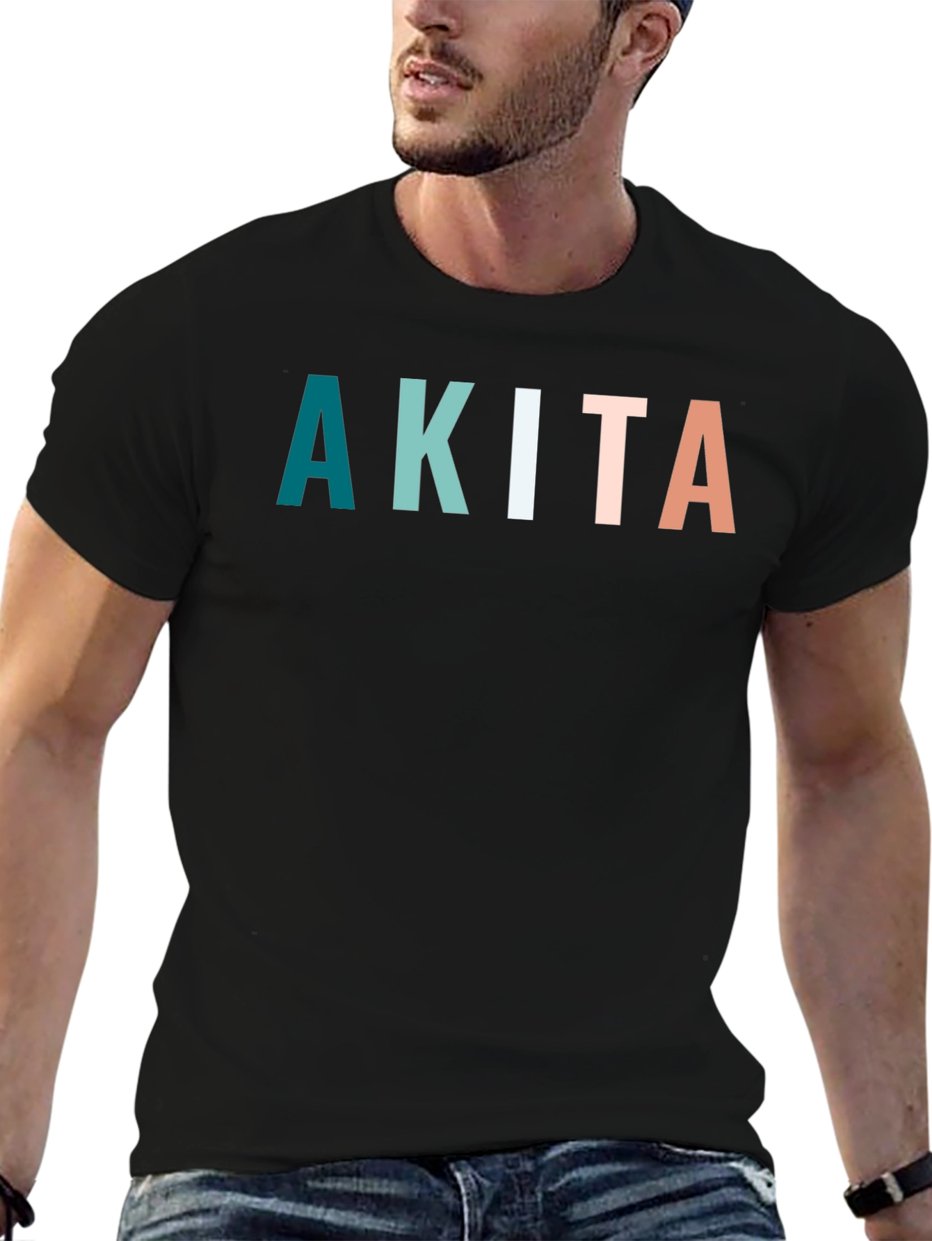 Akita Graphic Tee - Stylish Dog Lovers T-Shirt