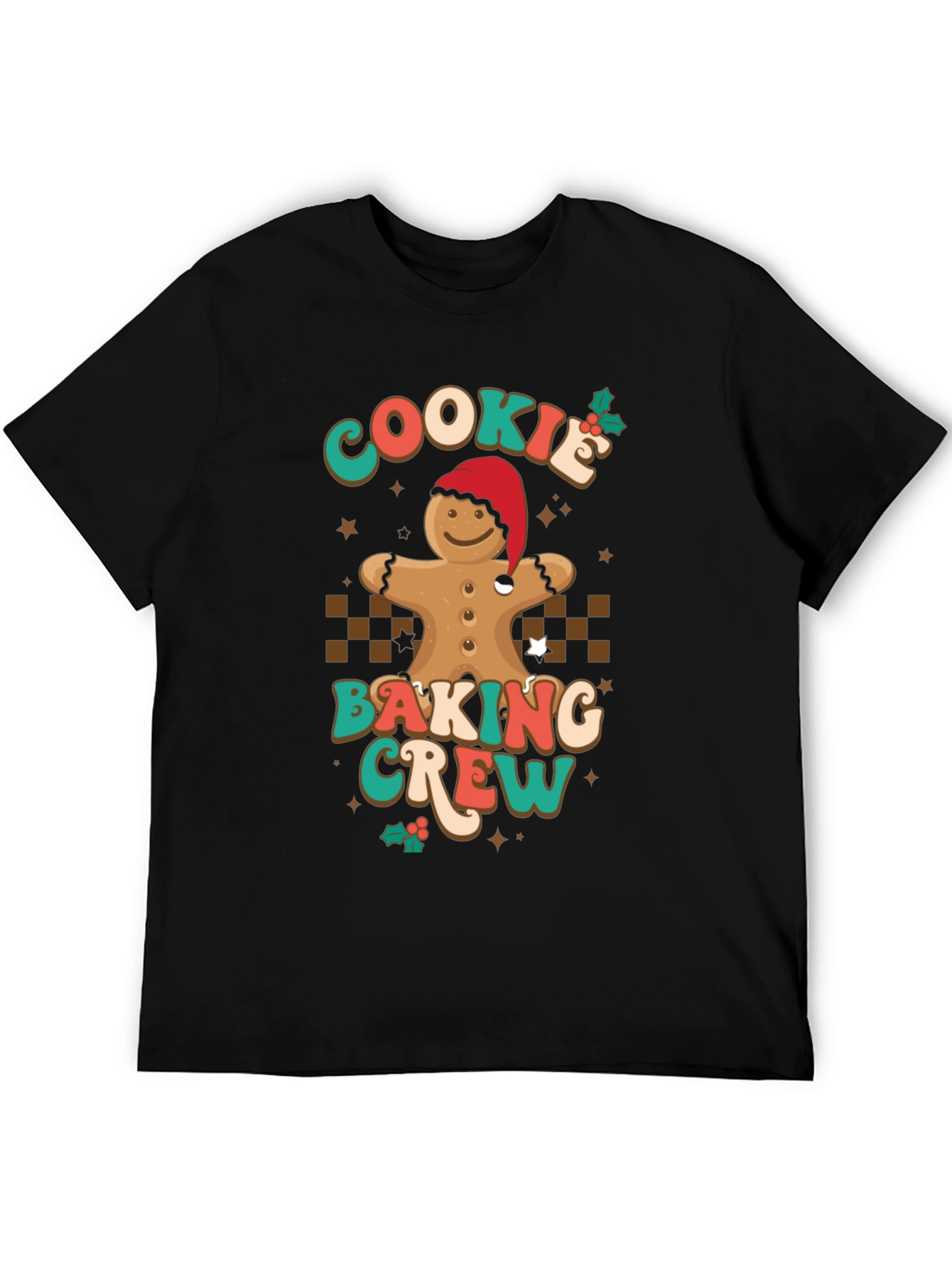 Cookie Baking Crew T-Shirt Gingerbread Christmas Tee