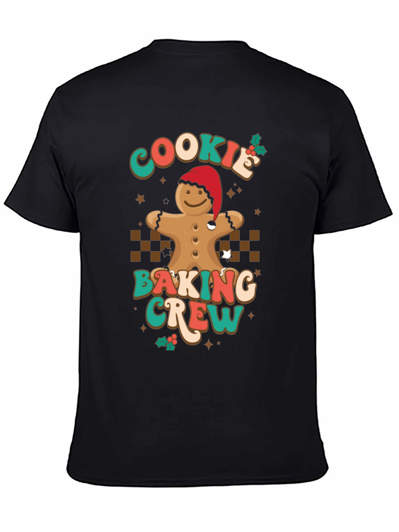 Cookie Baking Crew T-Shirt Gingerbread Christmas Tee