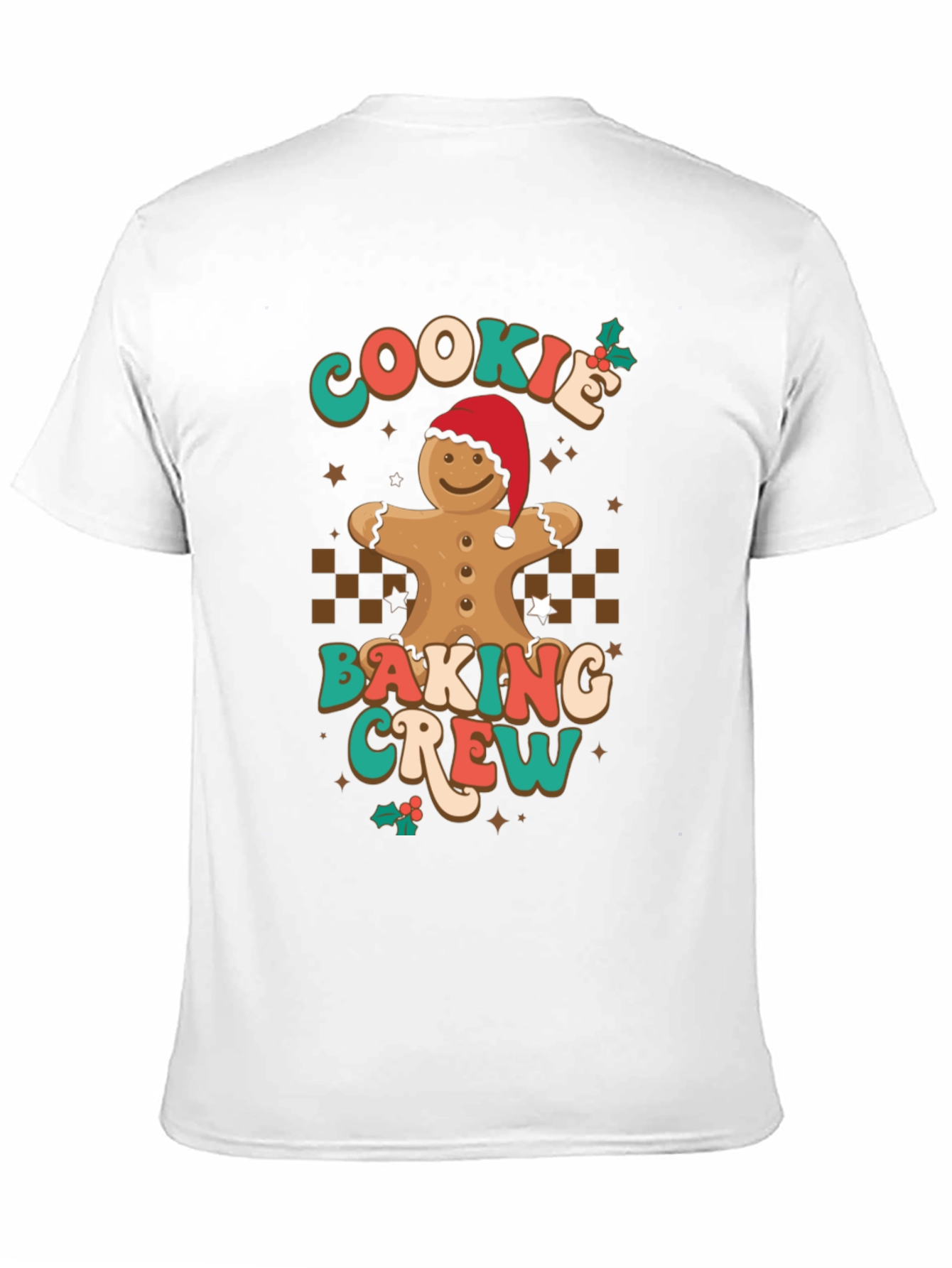 Cookie Baking Crew T-Shirt Gingerbread Christmas Tee