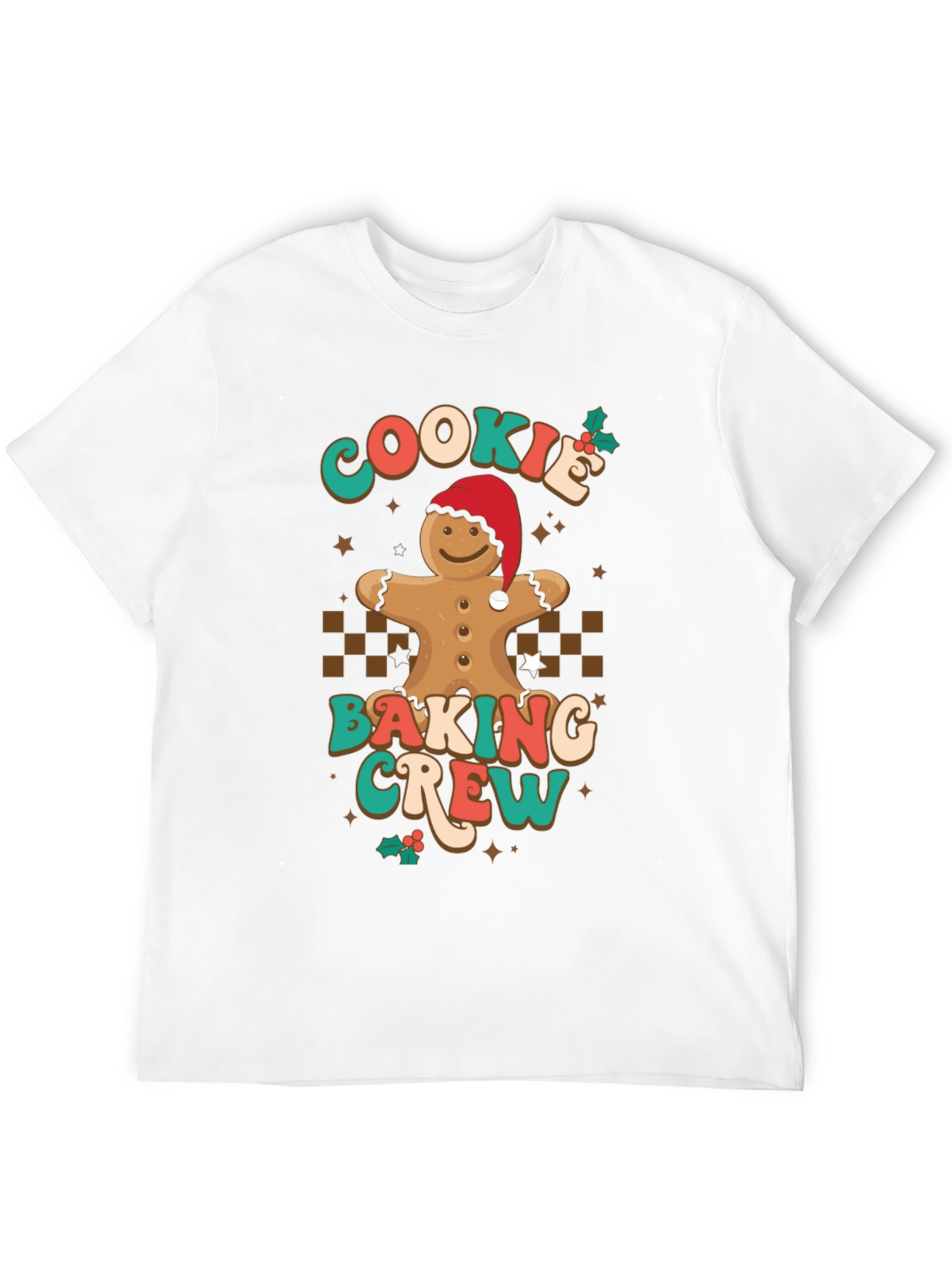 Cookie Baking Crew T-Shirt Gingerbread Christmas Tee