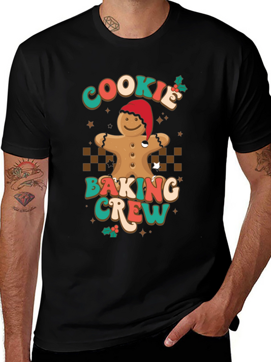 Cookie Baking Crew T-Shirt Gingerbread Christmas Tee