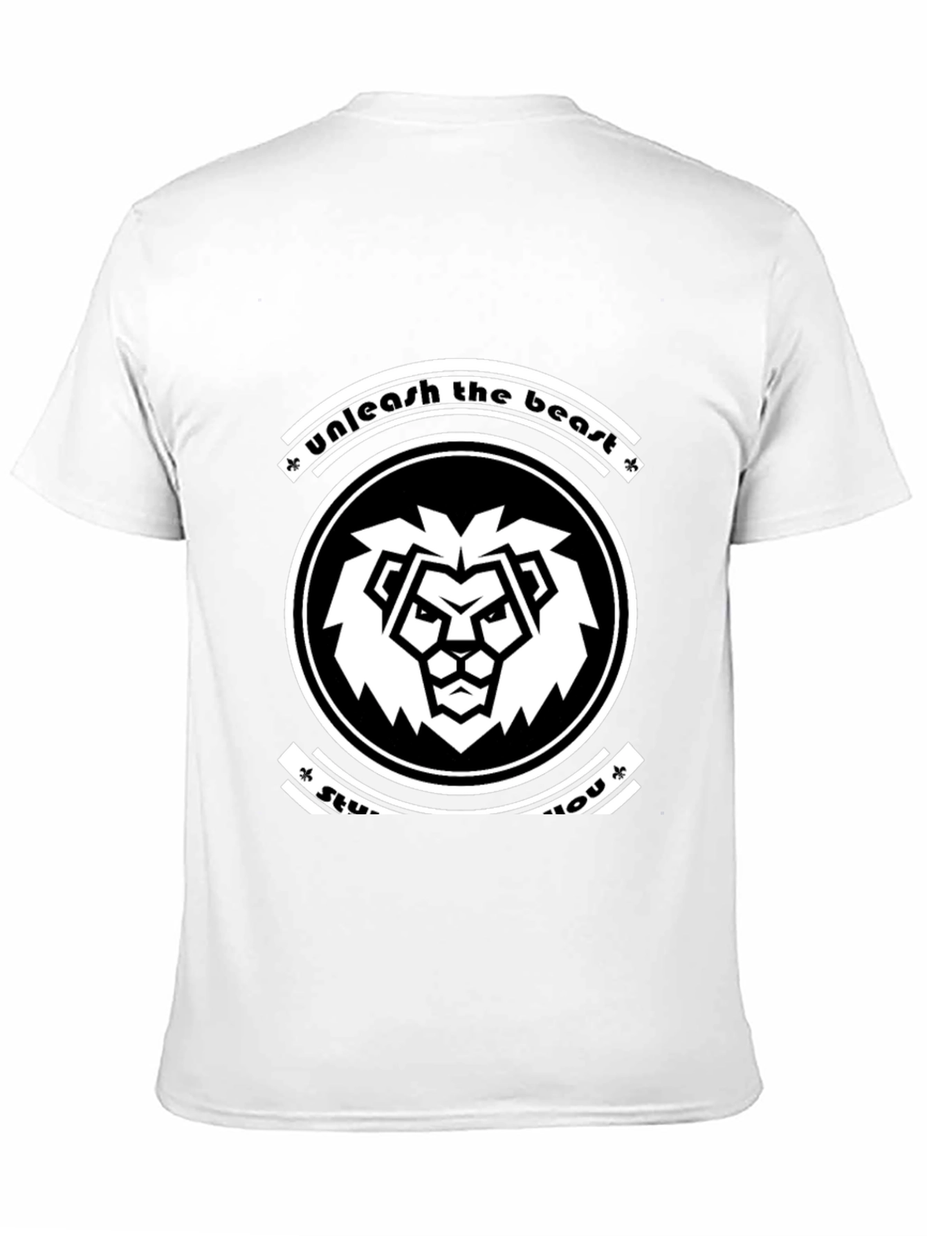 Unleash the Beast Graphic T-Shirt - Black Lion Design