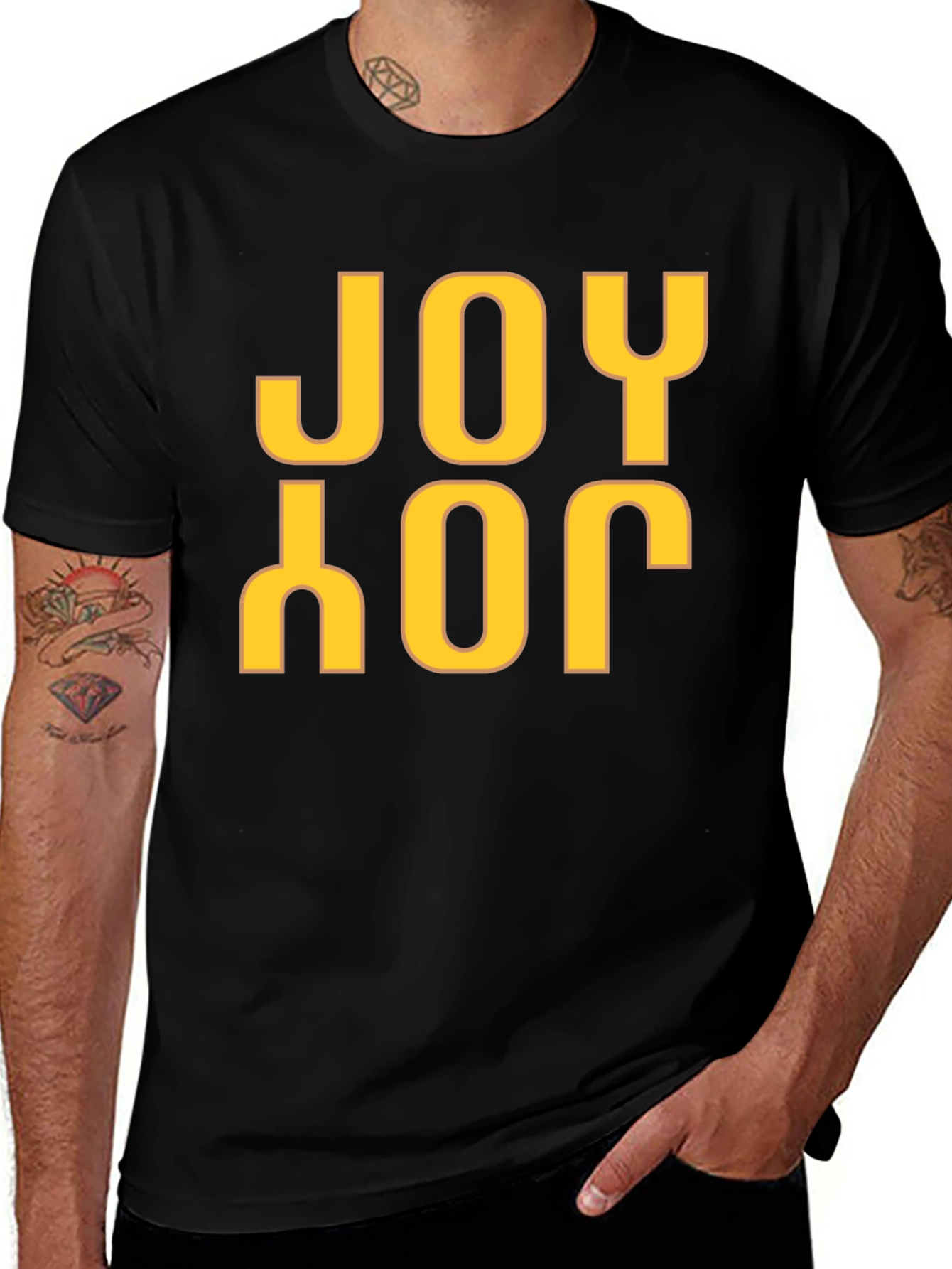 Joy T-Shirt - Black Graphic Tee