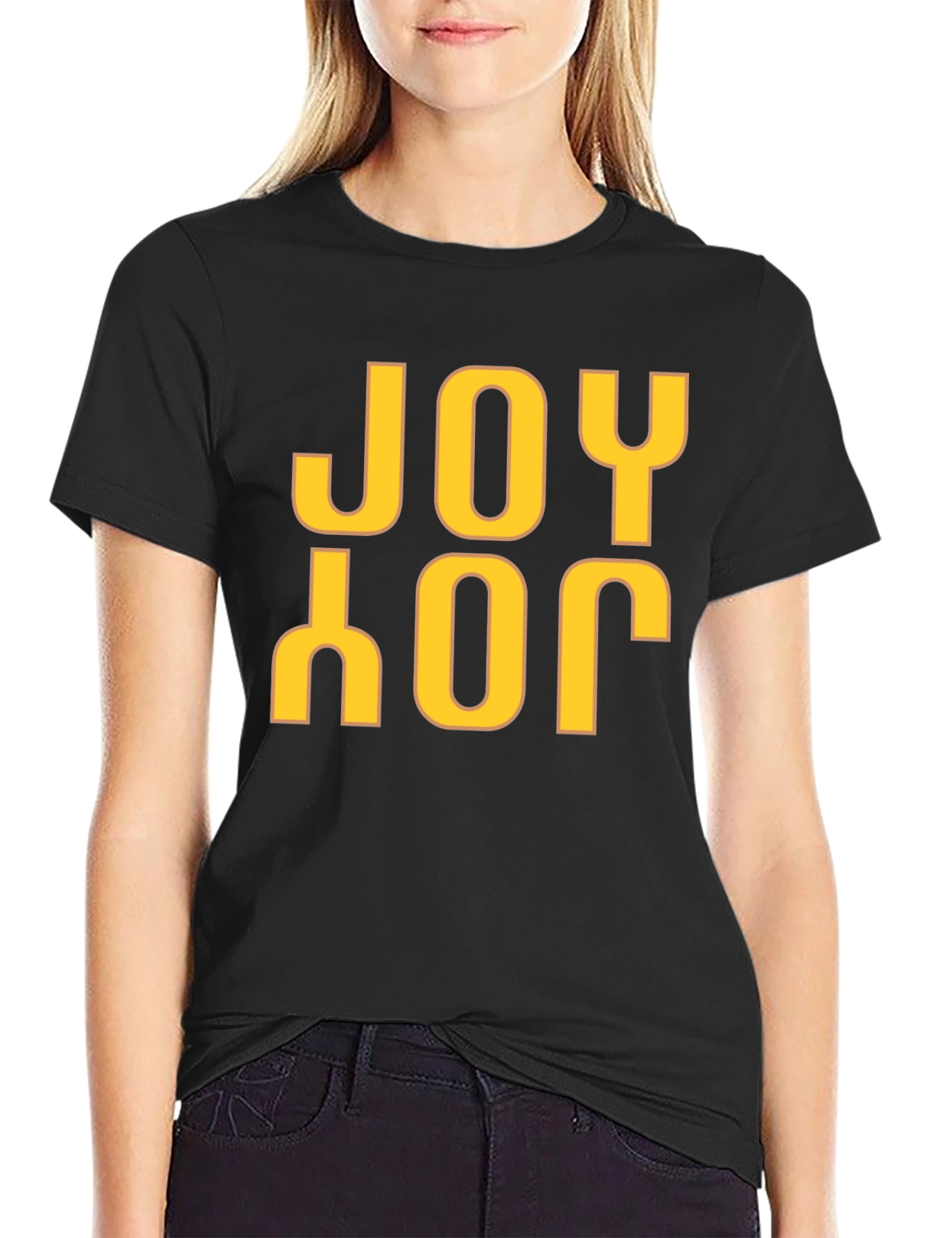 Joy T-Shirt - Black Graphic Tee