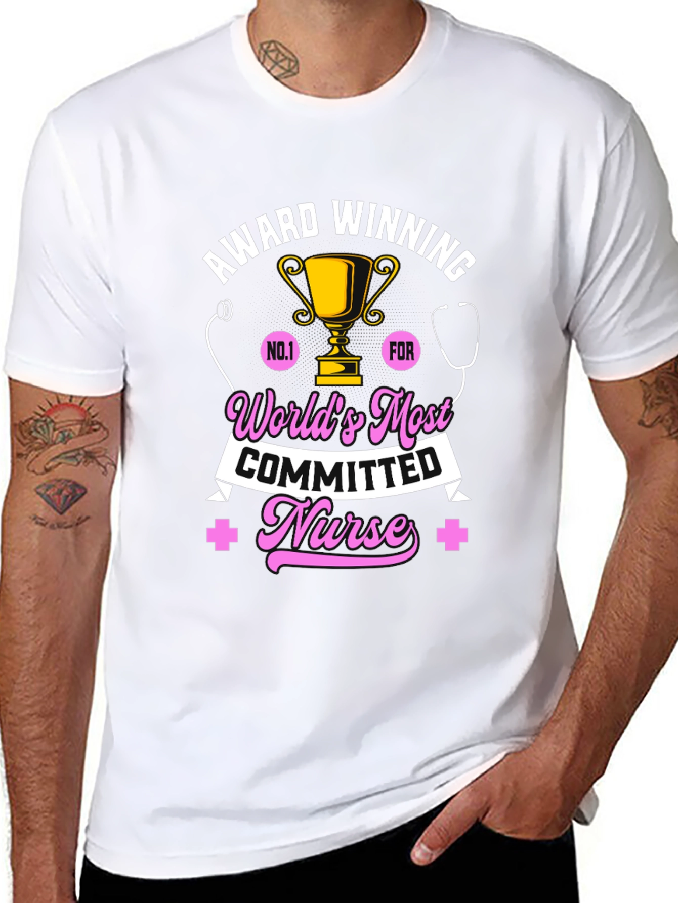 Award Winning Nurse T-Shirt - Worlds Most Committed