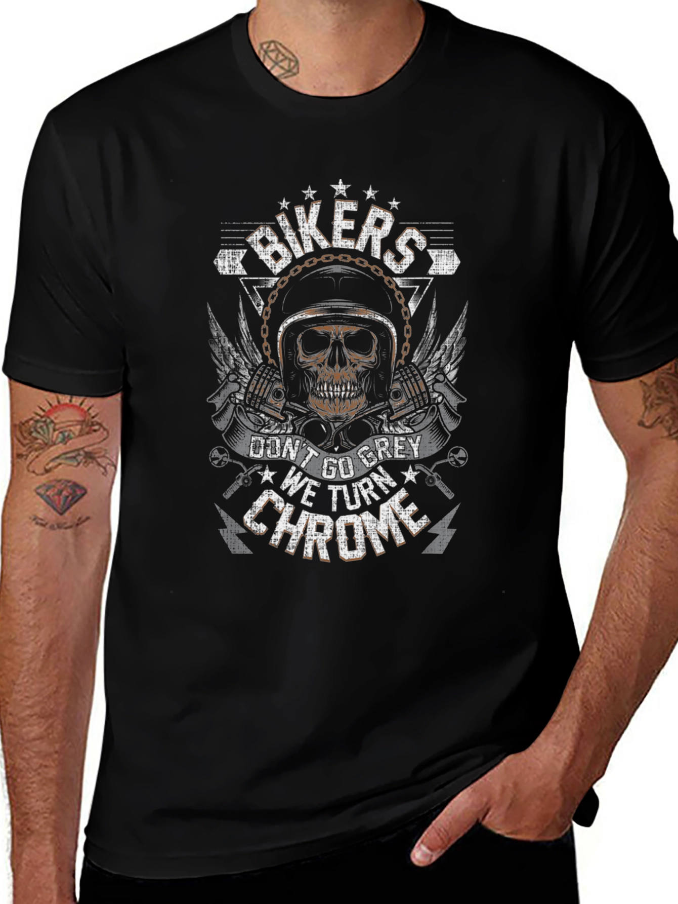 Bikers Dont Go Grey T-Shirt