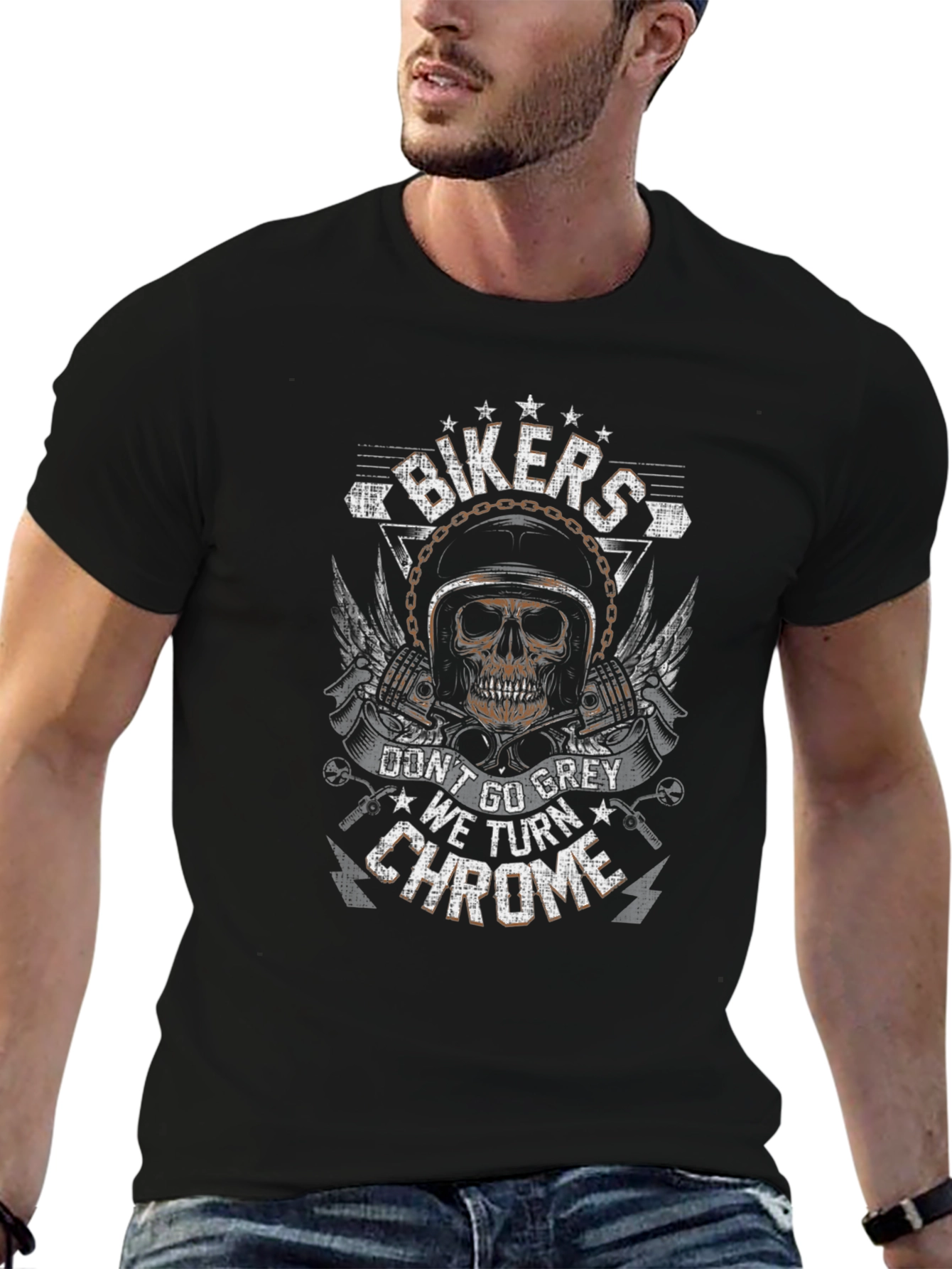 Bikers Dont Go Grey T-Shirt