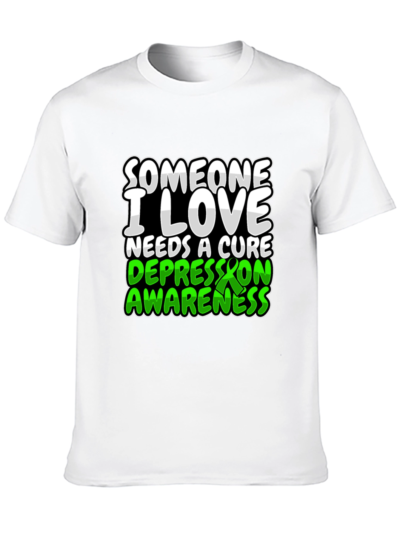 Depression Awareness Black T-Shirt