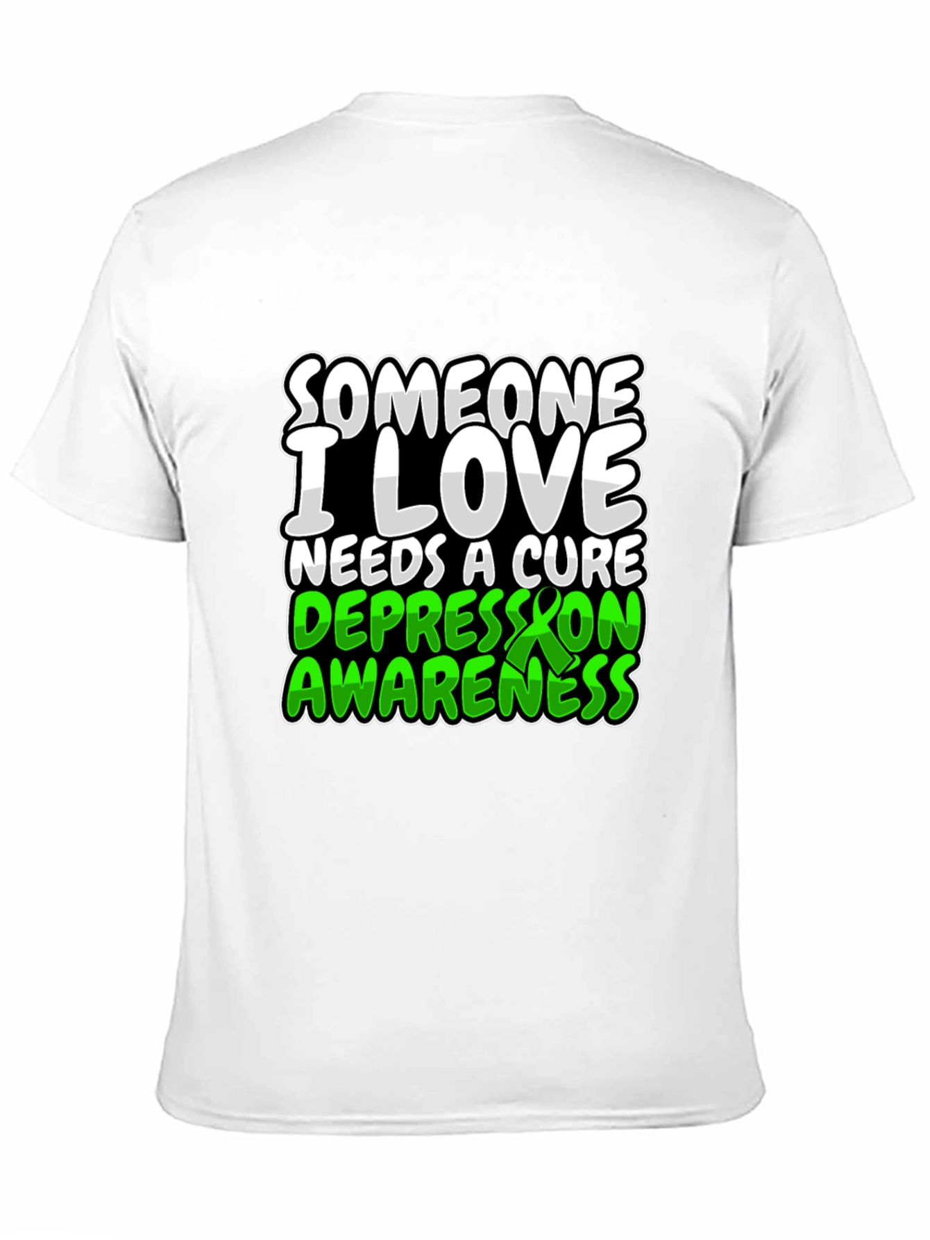 Depression Awareness Black T-Shirt