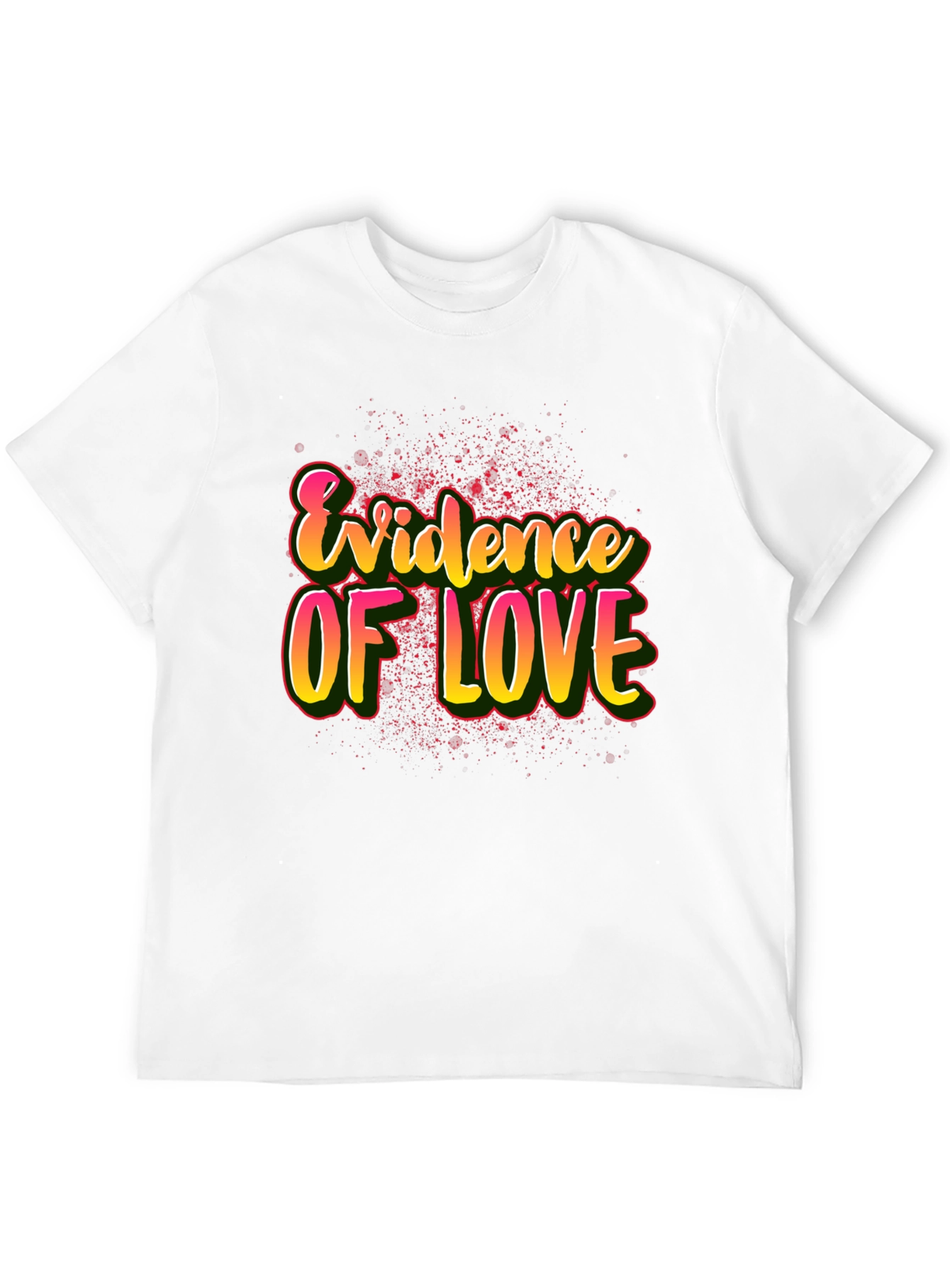 Evidence of Love Graphic T-Shirt - Trendy Casual Wear