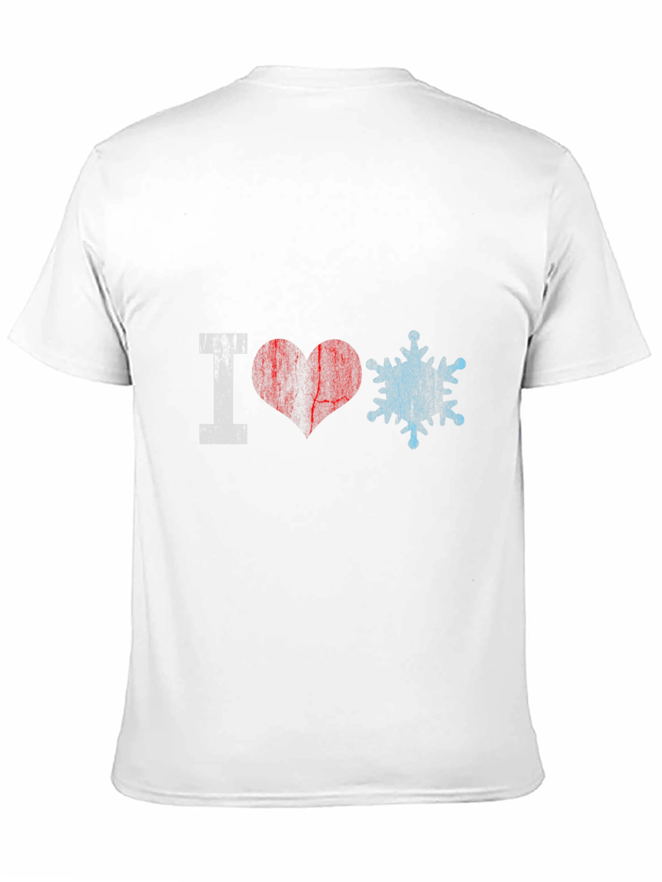 I Love Snowflakes Graphic Tee - Black