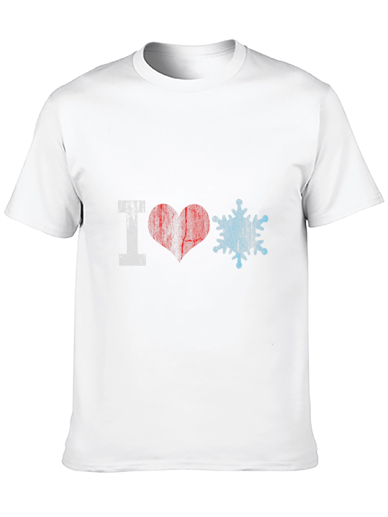 I Love Snowflakes Graphic Tee - Black