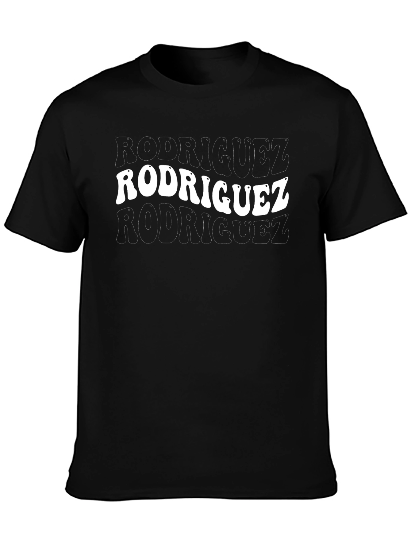 Rodriguez Graphic Tee - Stylish Black Cotton T-Shirt
