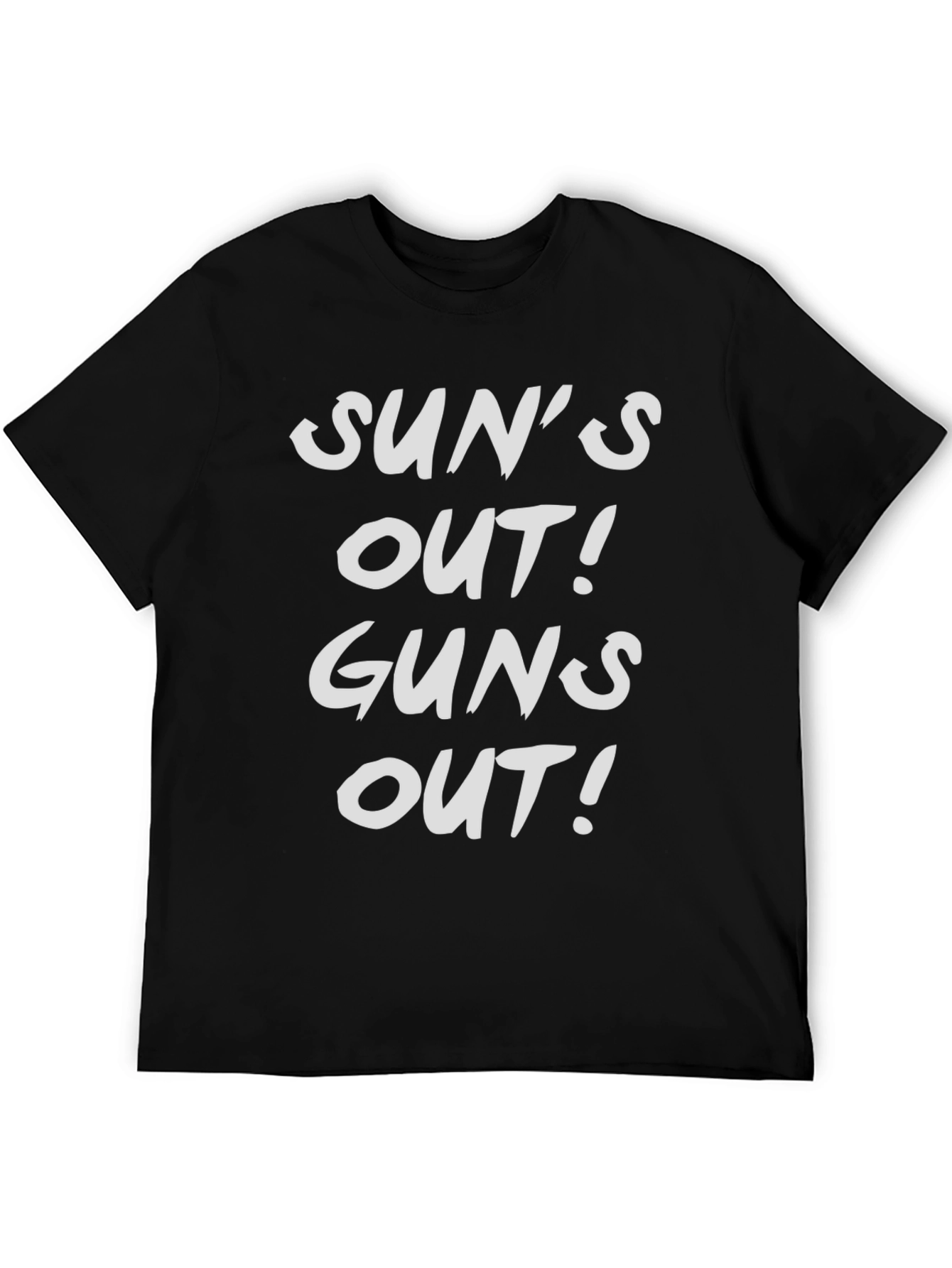 Suns Out Guns Out T-Shirt - Black