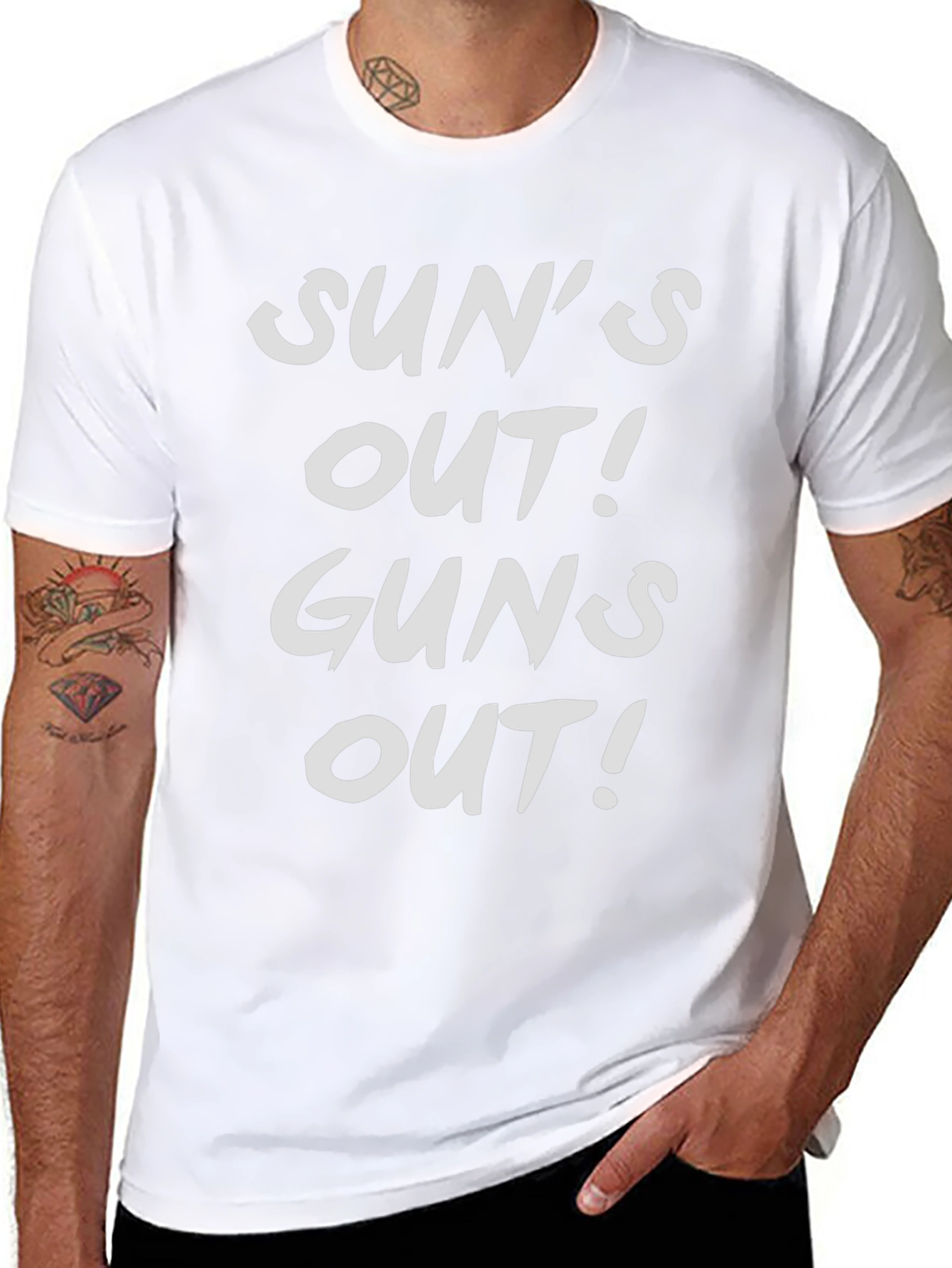 Suns Out Guns Out T-Shirt - Black