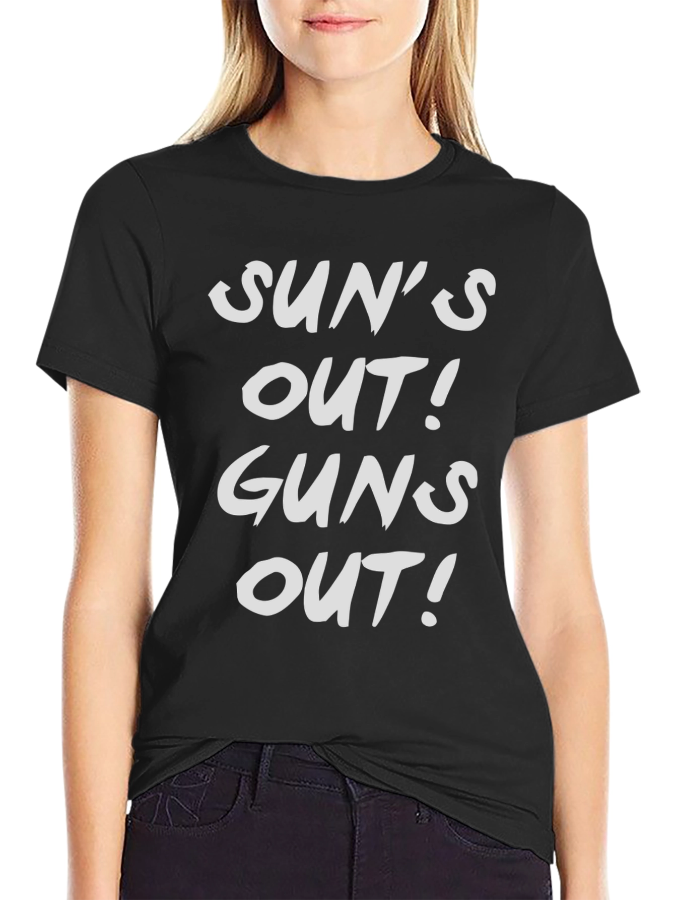 Suns Out Guns Out T-Shirt - Black