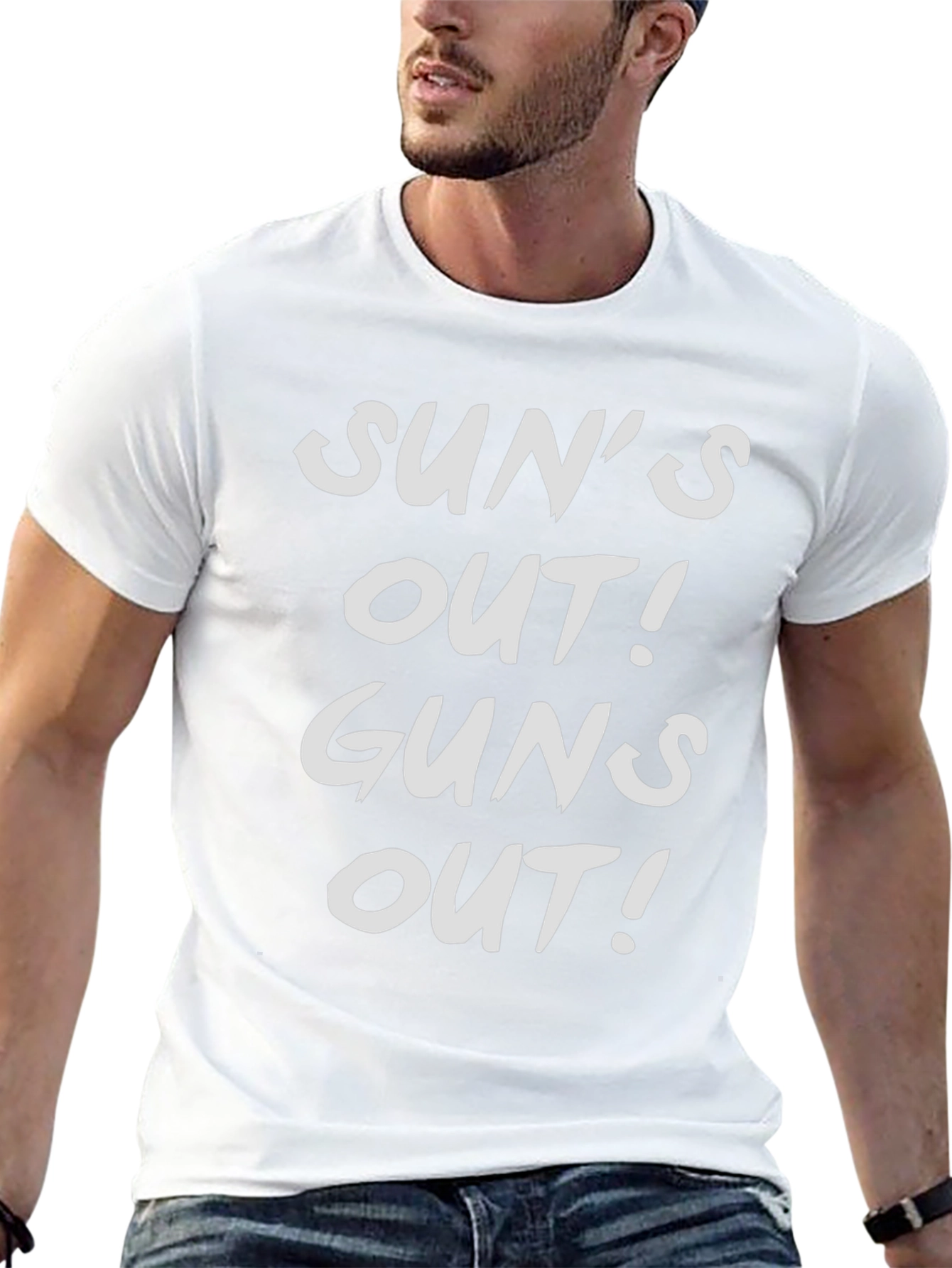 Suns Out Guns Out T-Shirt - Black