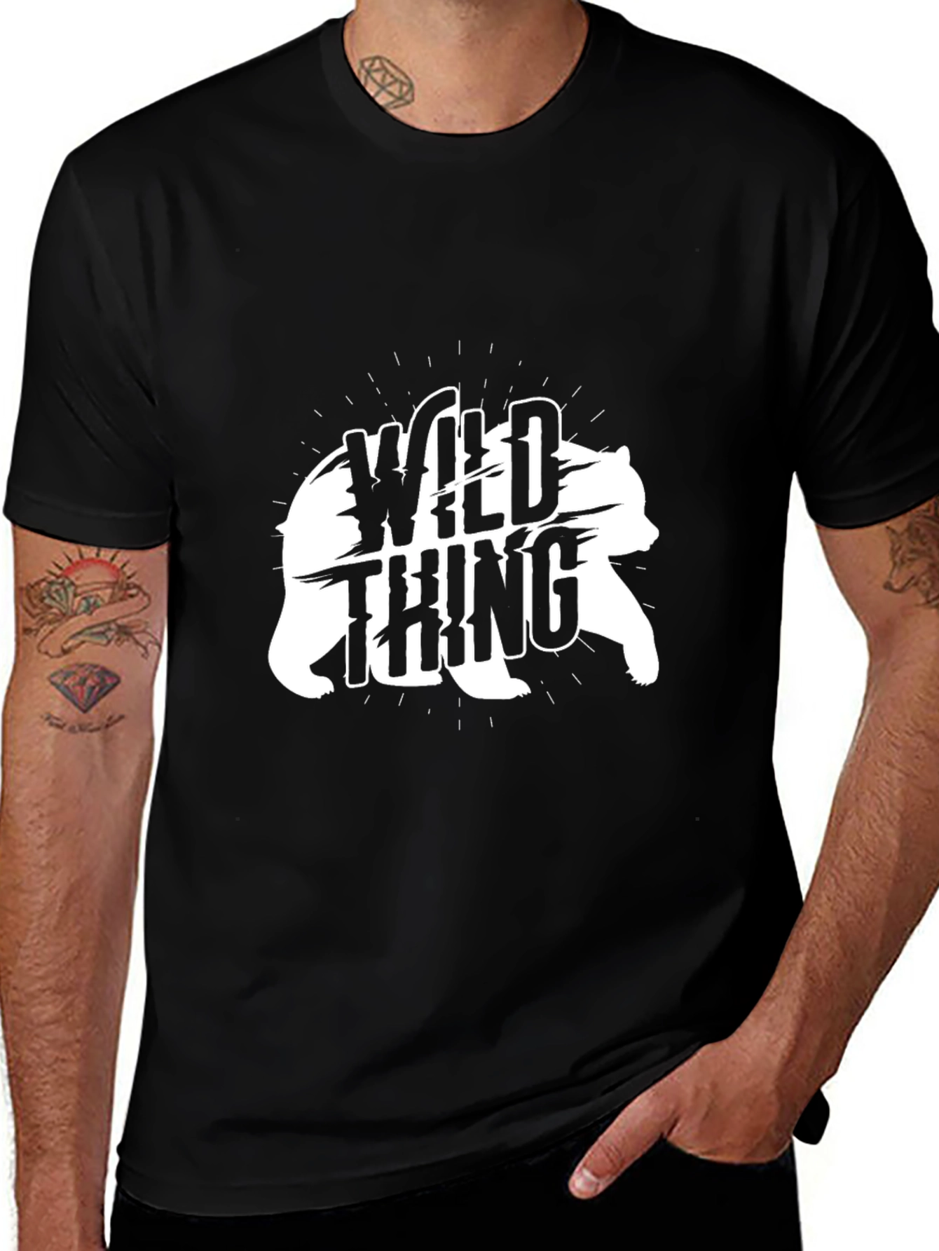 Wild Thing Bear Graphic T-Shirt