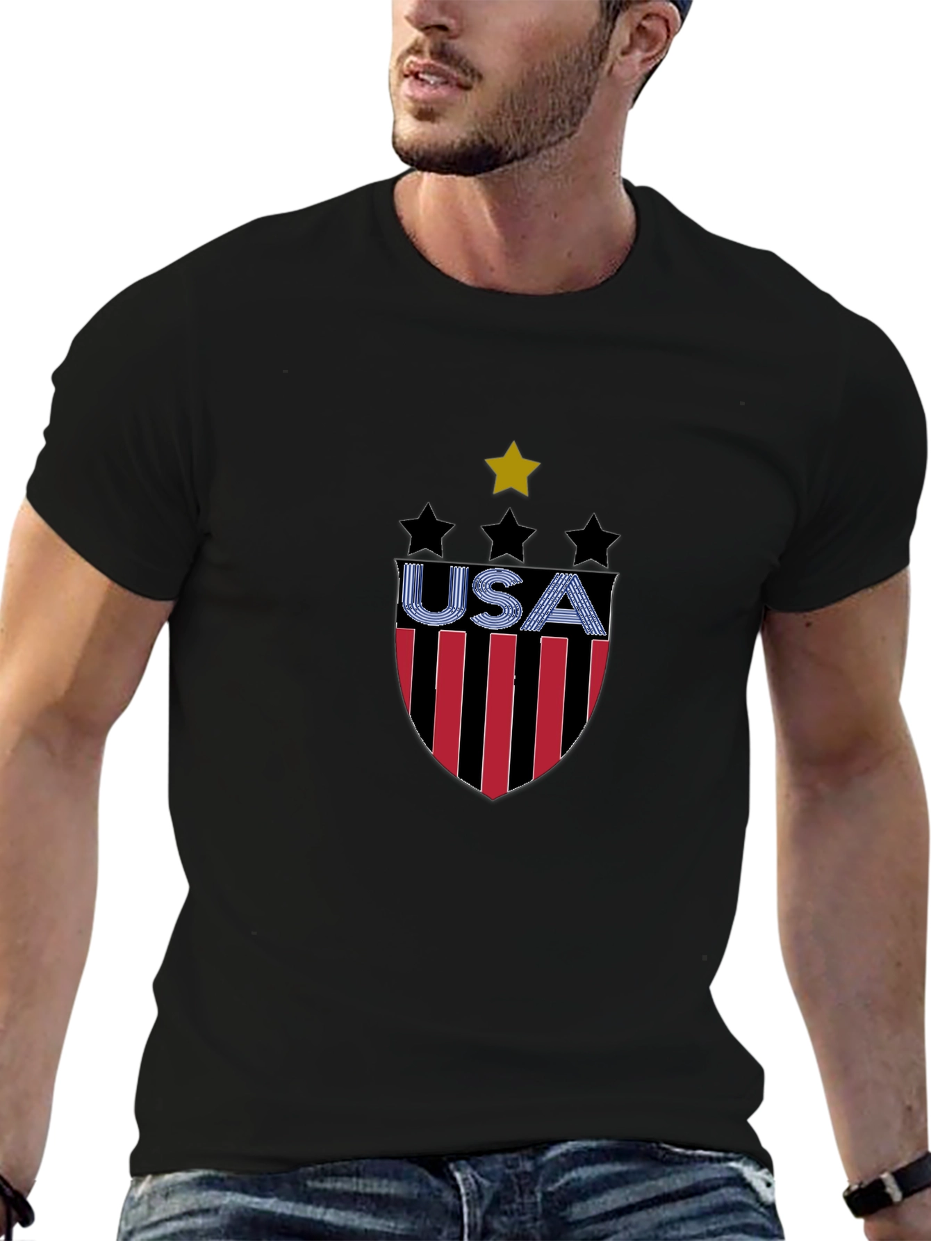 USA Shield Graphic Tee - Patriotic Pride!