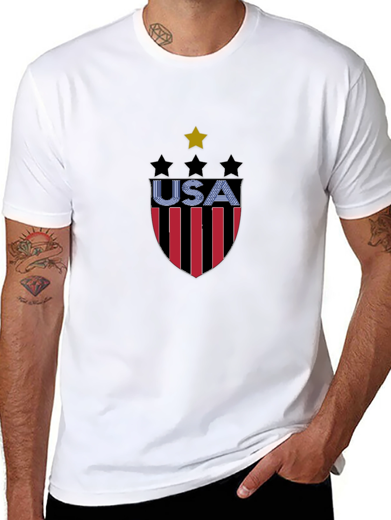 USA Shield Graphic Tee - Patriotic Pride!