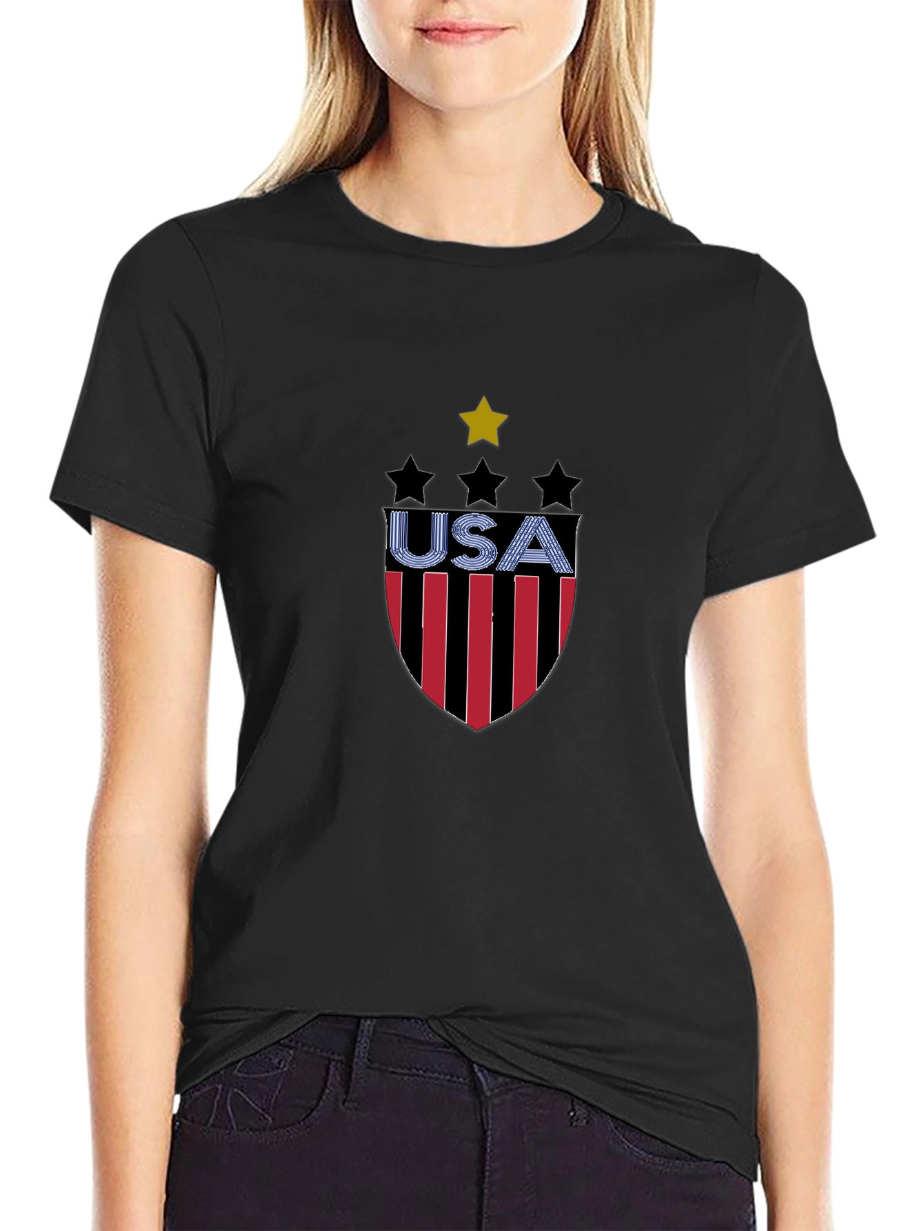 USA Shield Graphic Tee - Patriotic Pride!