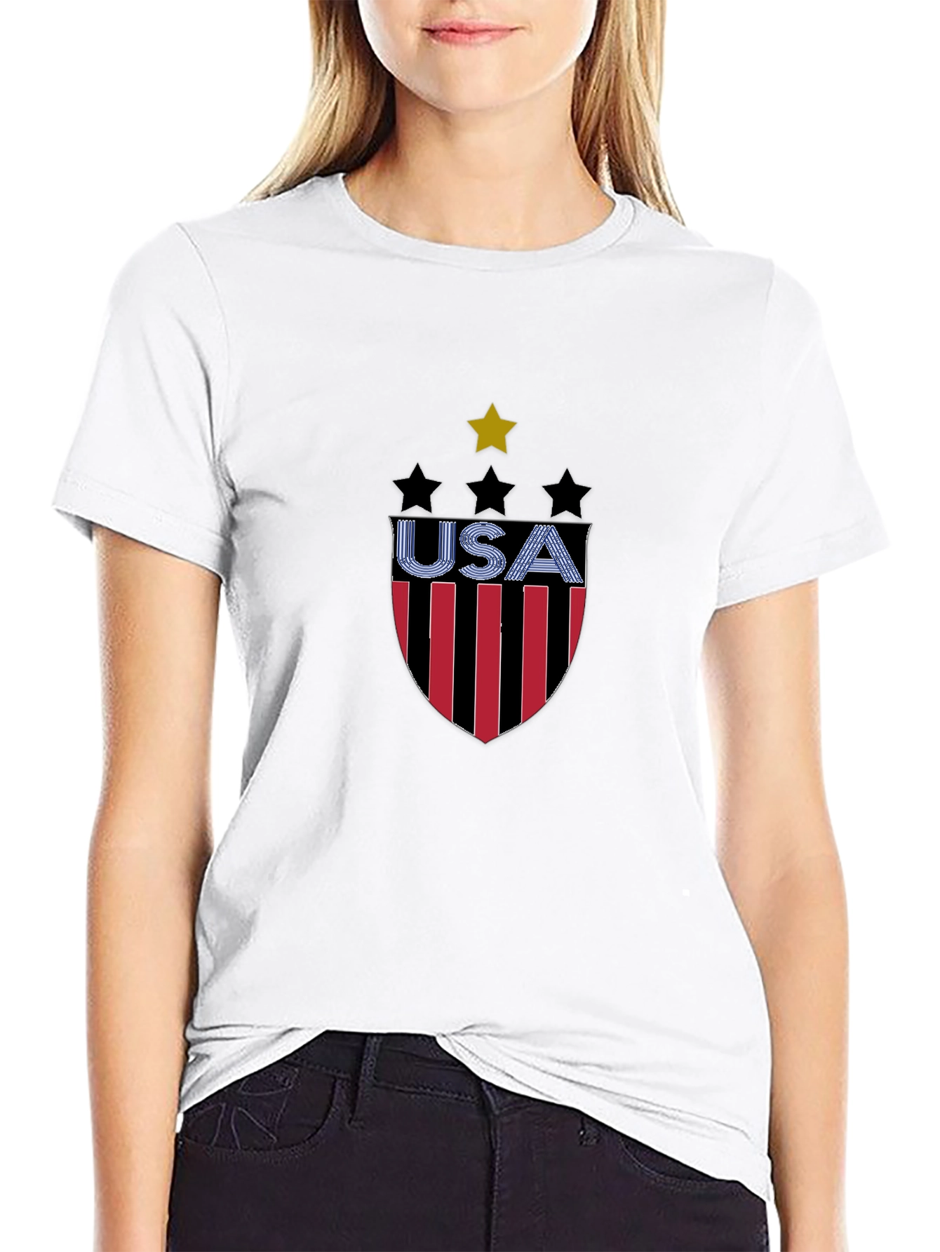 USA Shield Graphic Tee - Patriotic Pride!