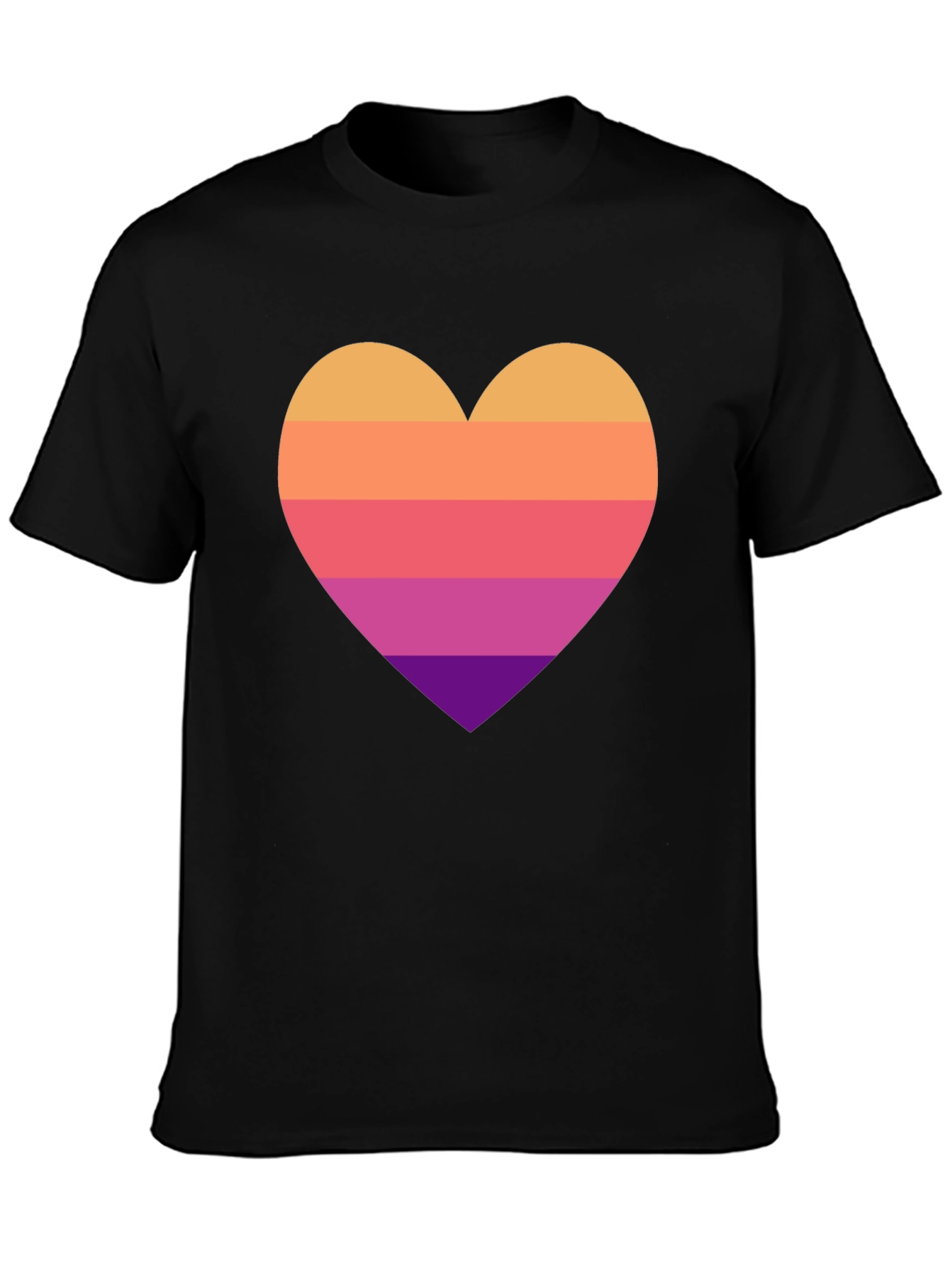 Retro Heart Graphic Tee - Stylish Comfort