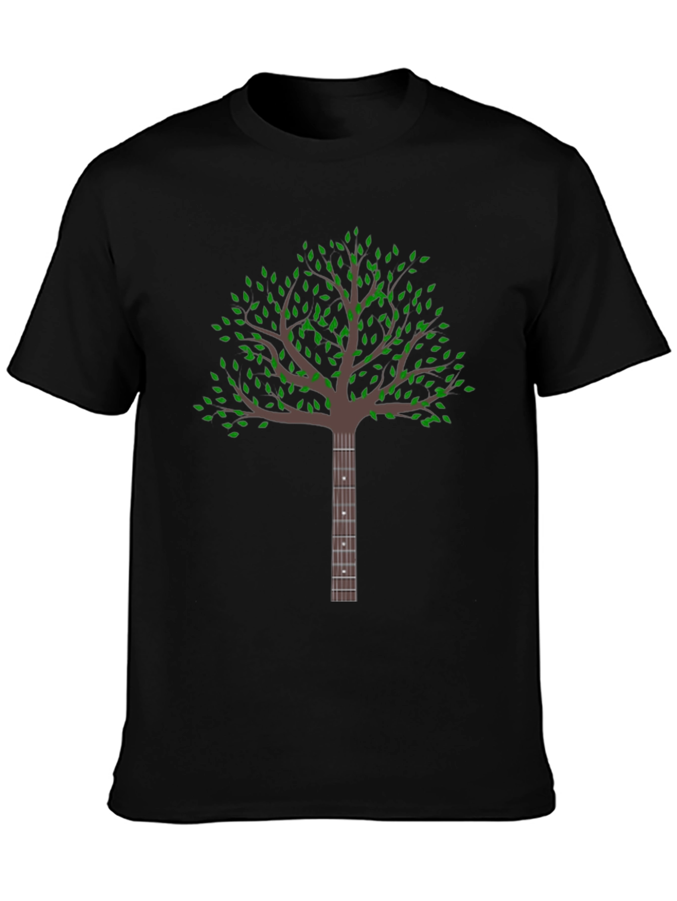 Guitar Tree Black Graphic Tee