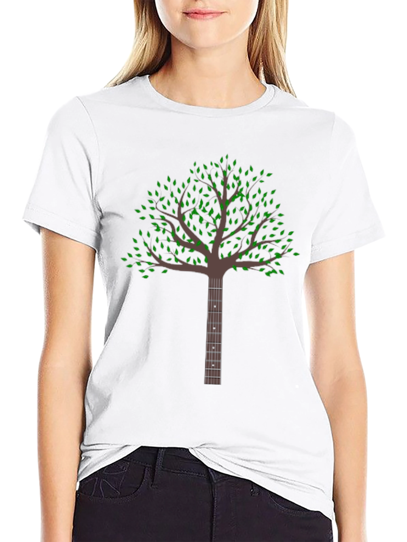 Guitar Tree Black Graphic Tee