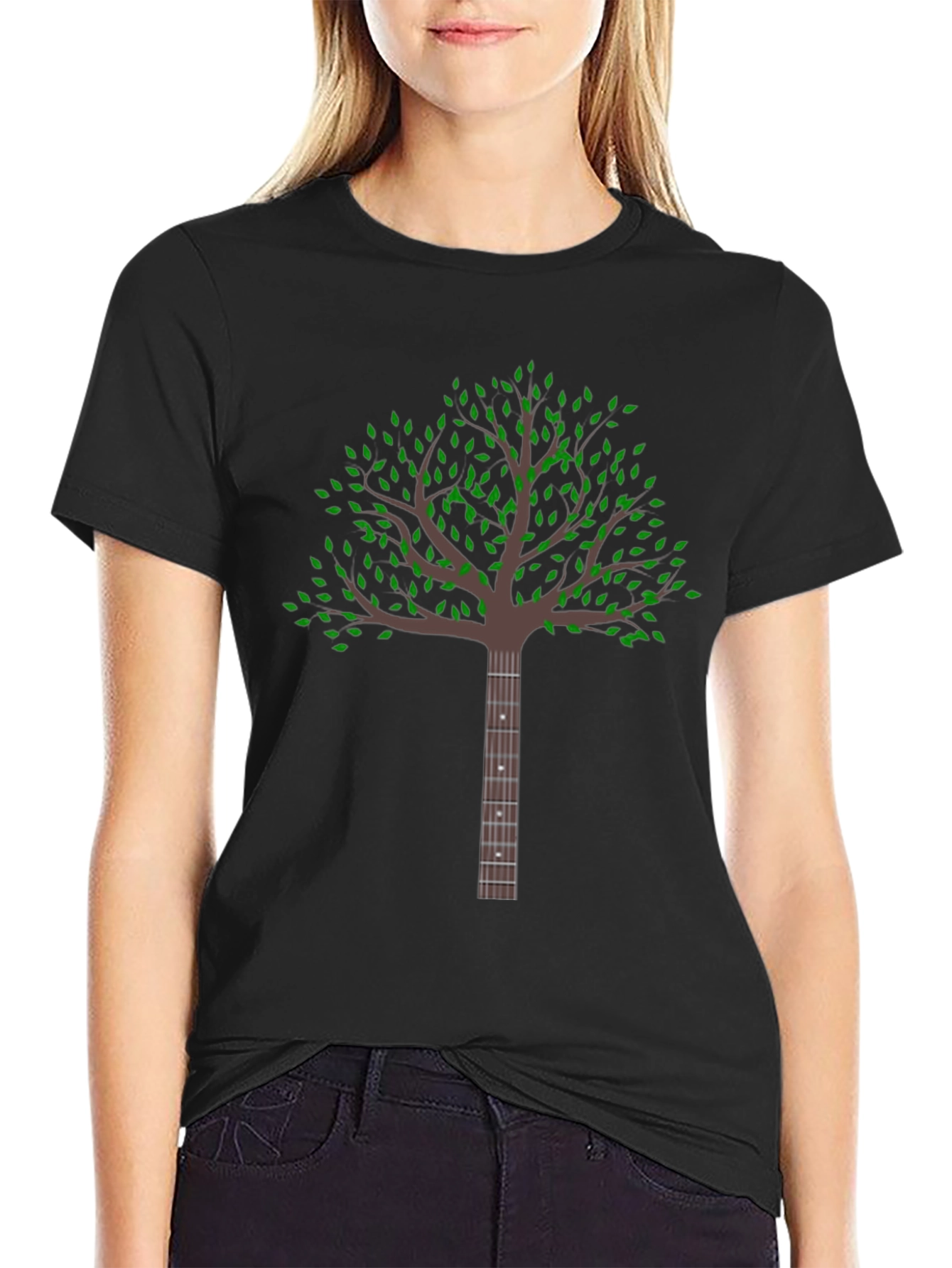 Guitar Tree Black Graphic Tee
