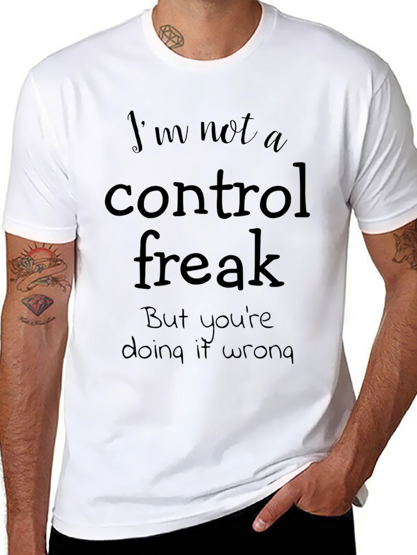 Funny Not A Control Freak Graphic T-Shirt