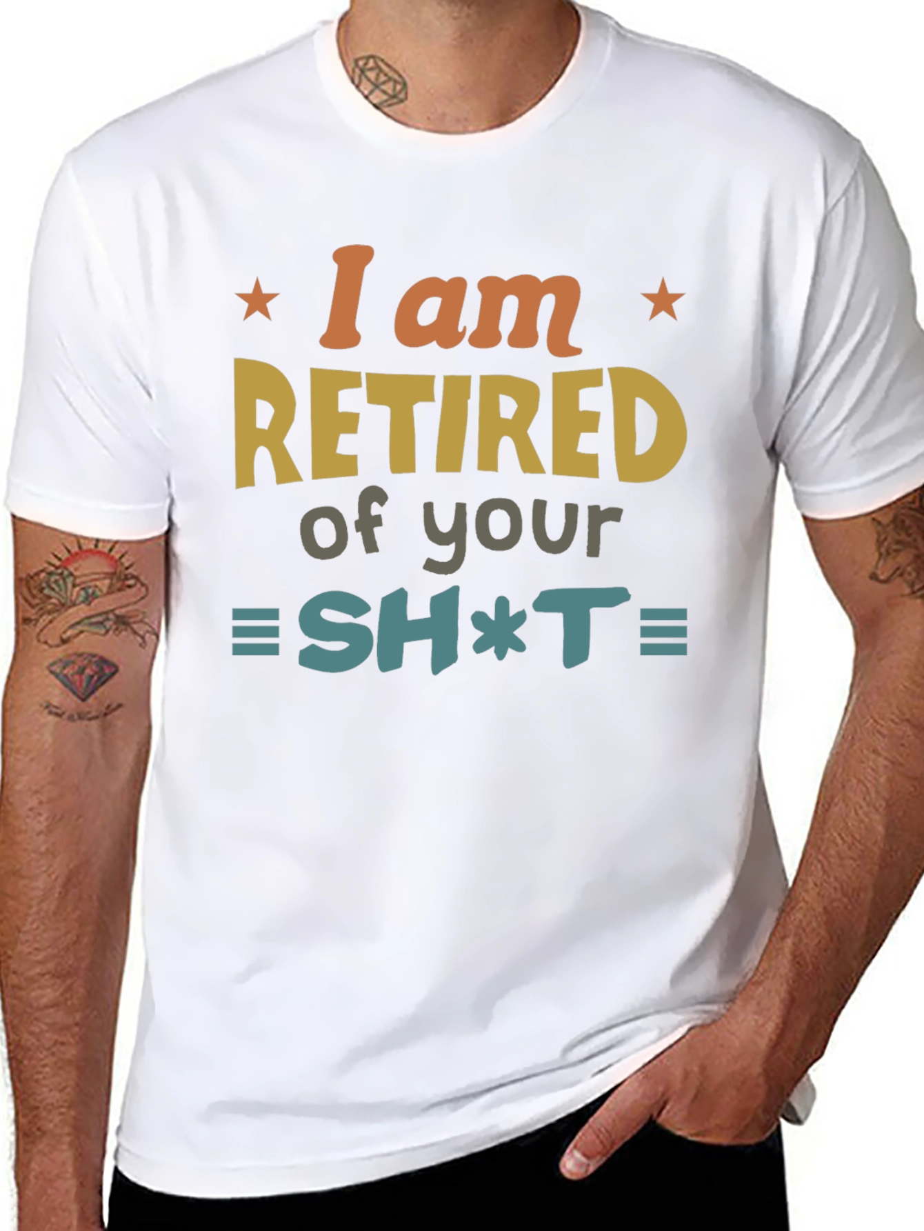 Retired Graphic Tee - Sarcastic Humor Shirt