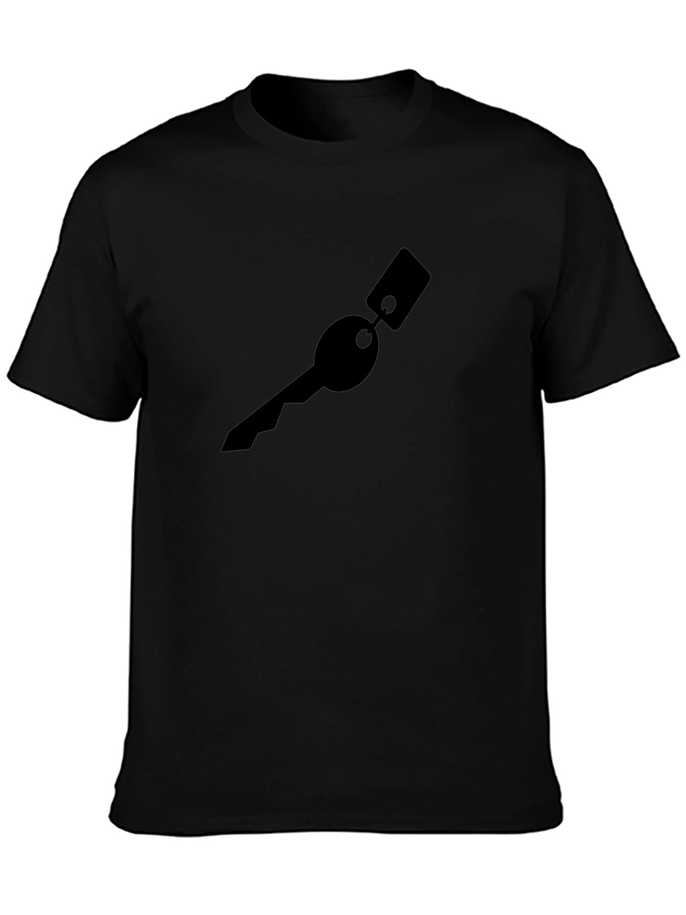 Key Graphic Black T-Shirt - Modern Style