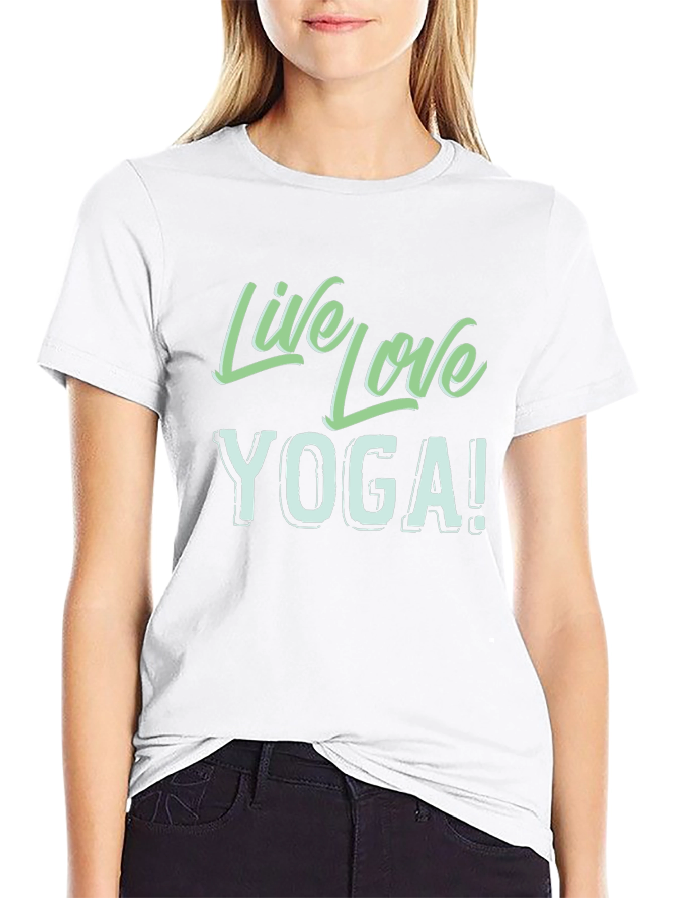 Live Love Yoga Black T-Shirt