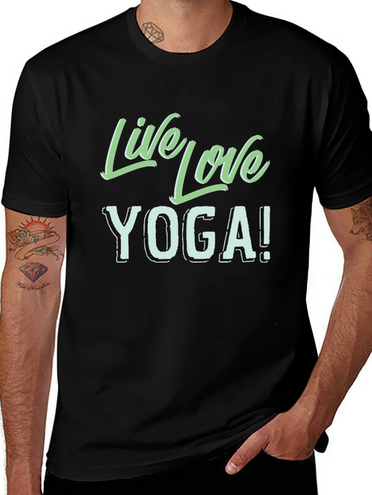 Live Love Yoga Black T-Shirt
