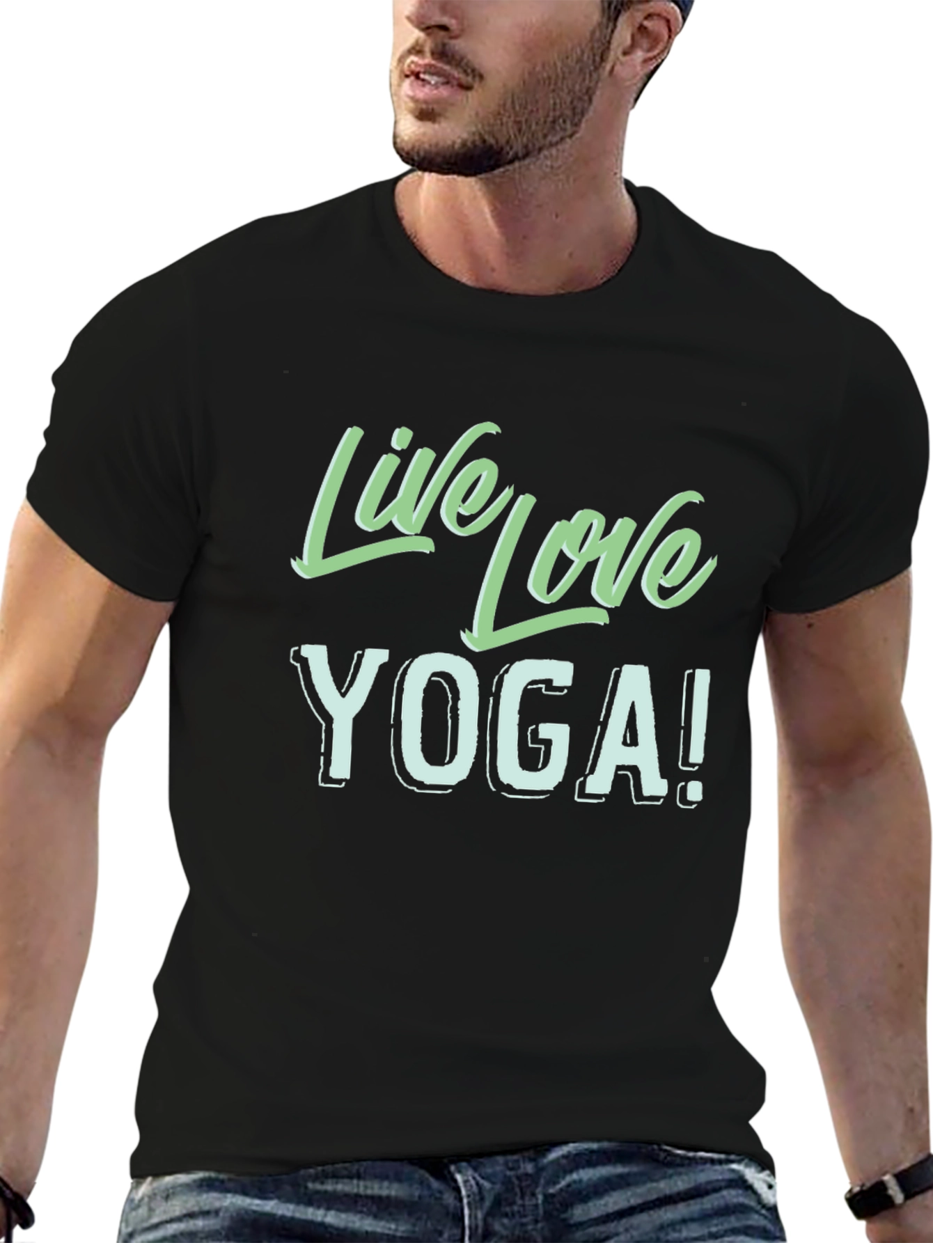 Live Love Yoga Black T-Shirt