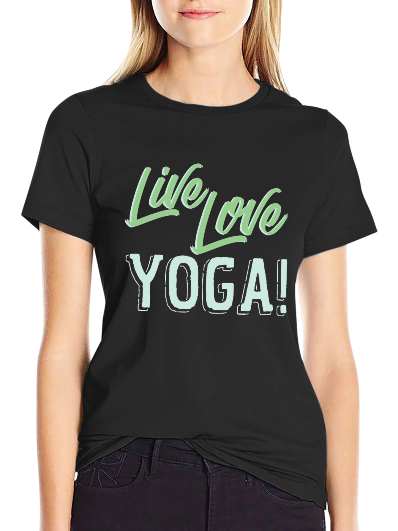 Live Love Yoga Black T-Shirt