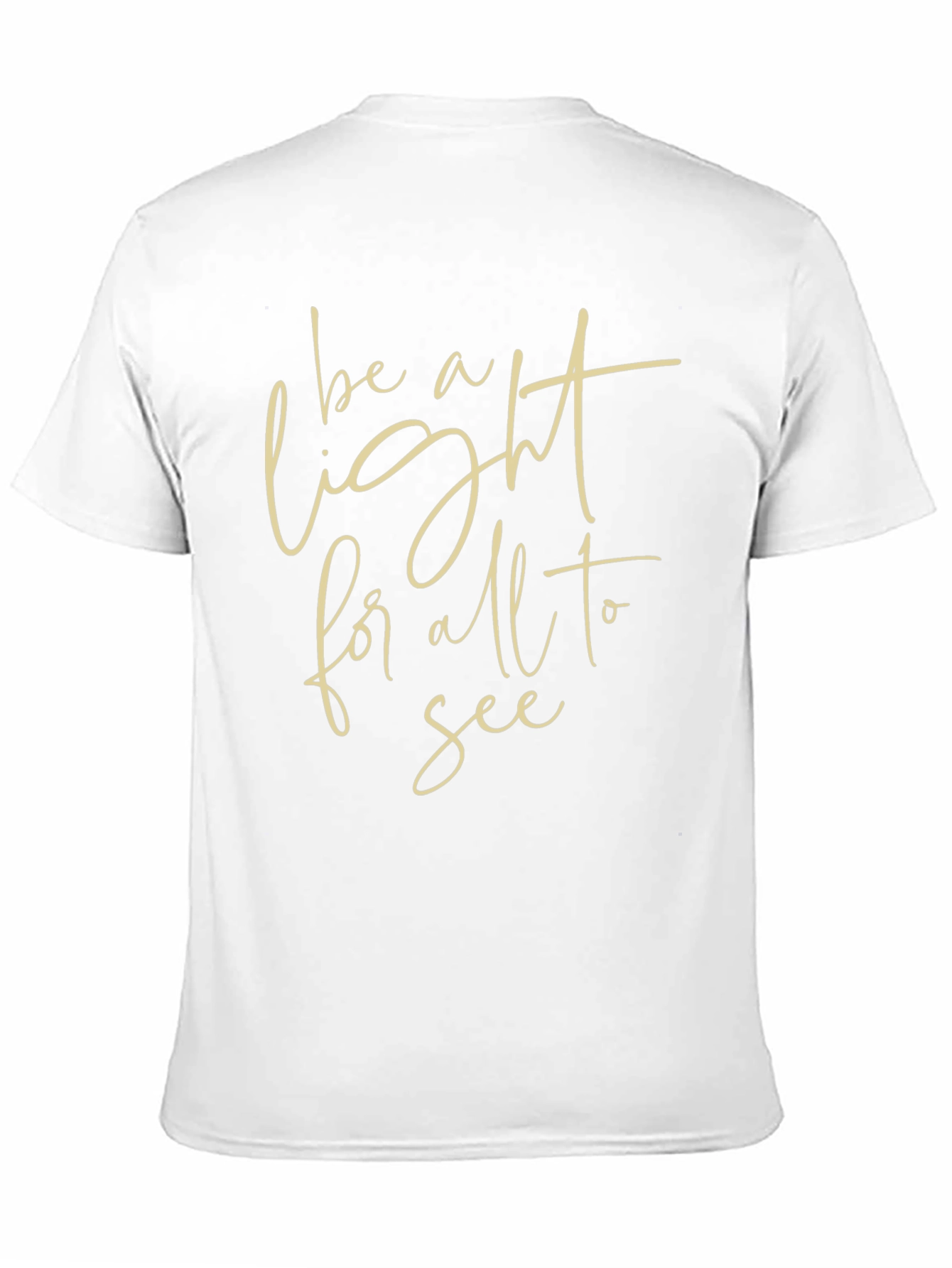 Be A Light Graphic Tee - Stylish Black T-Shirt