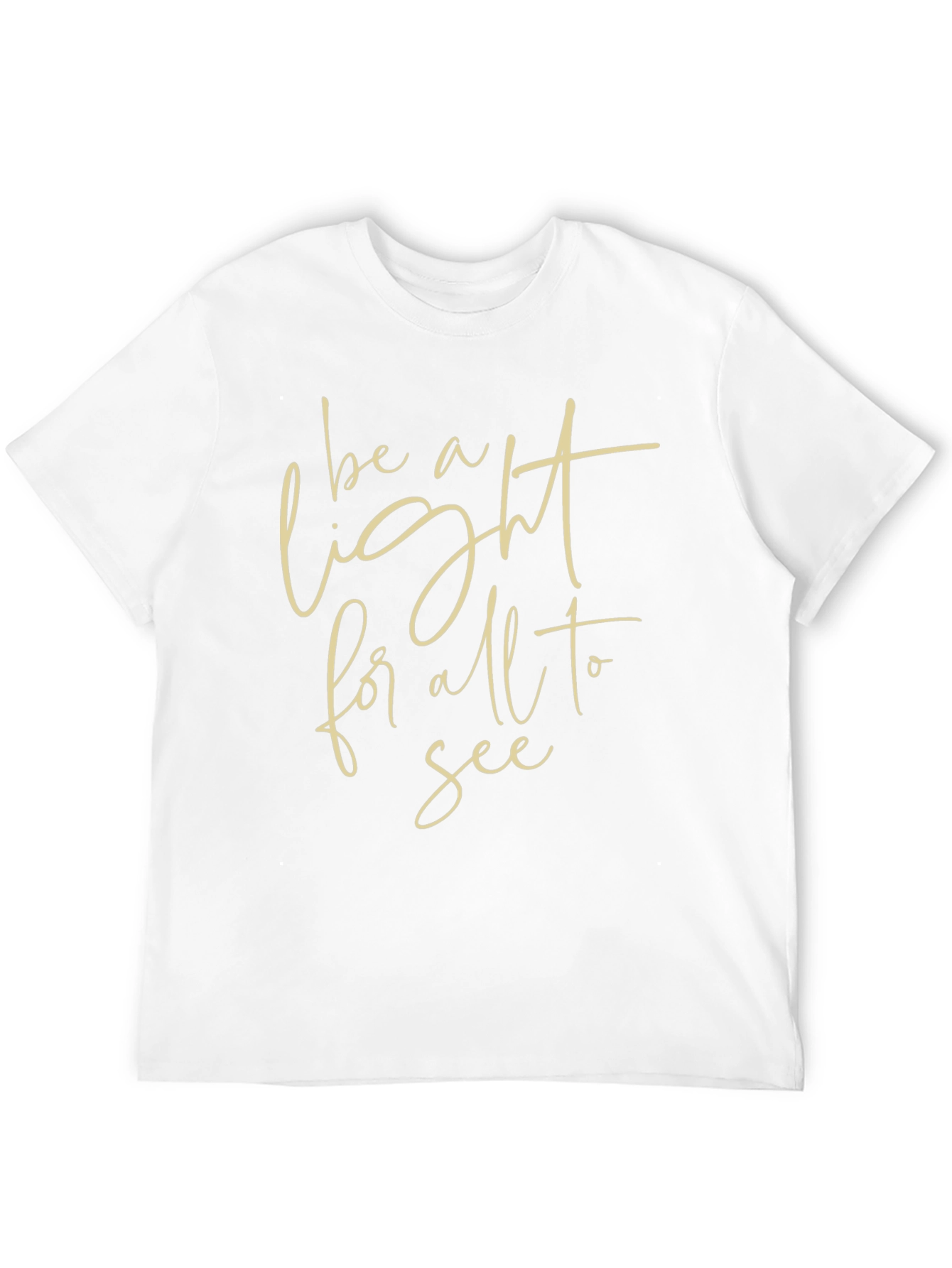 Be A Light Graphic Tee - Stylish Black T-Shirt