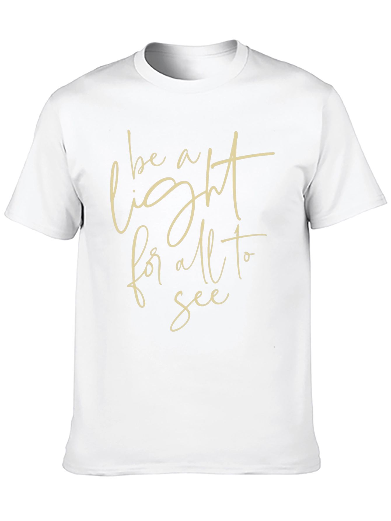 Be A Light Graphic Tee - Stylish Black T-Shirt