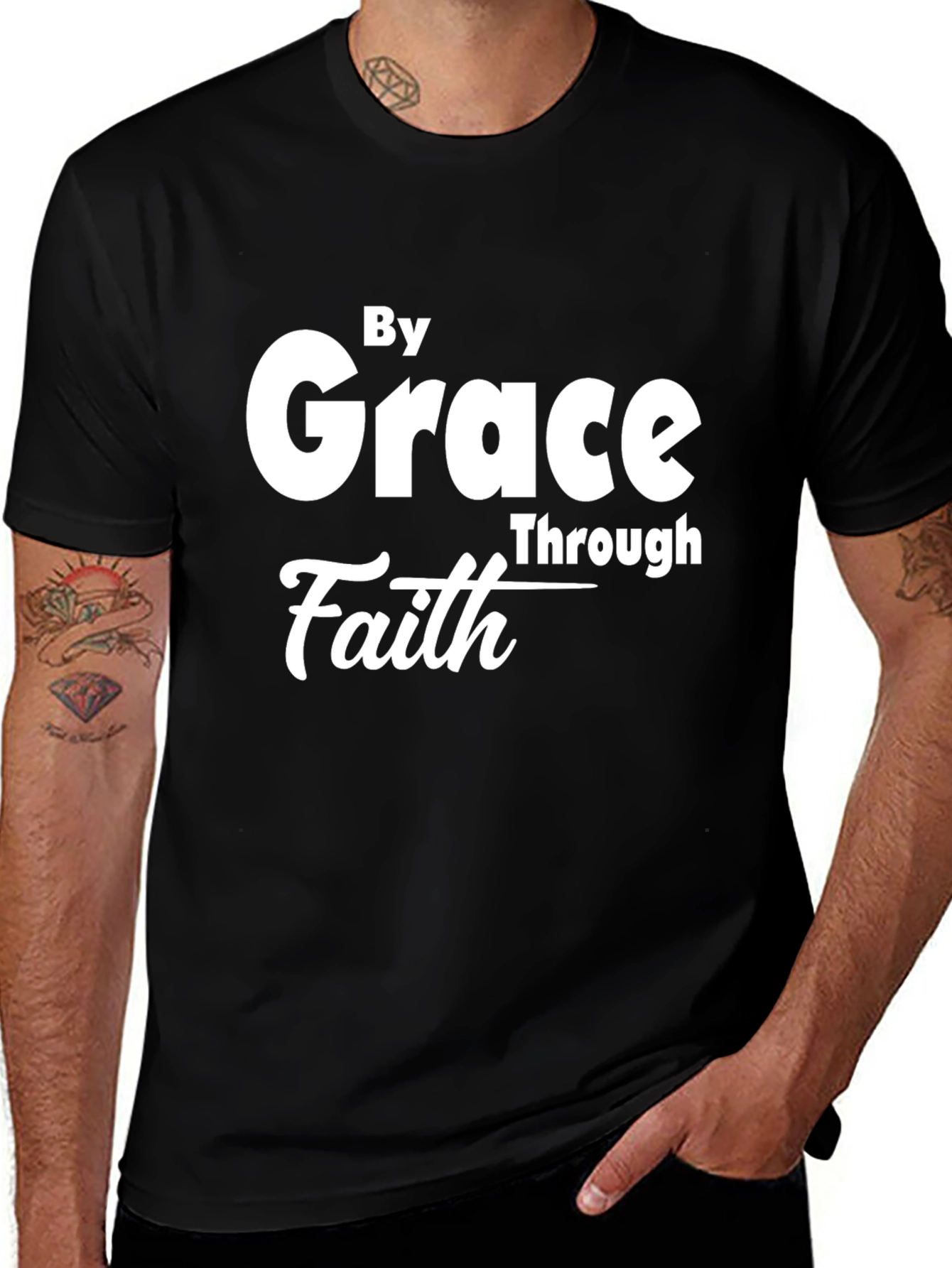Grace Through Faith Black T-Shirt