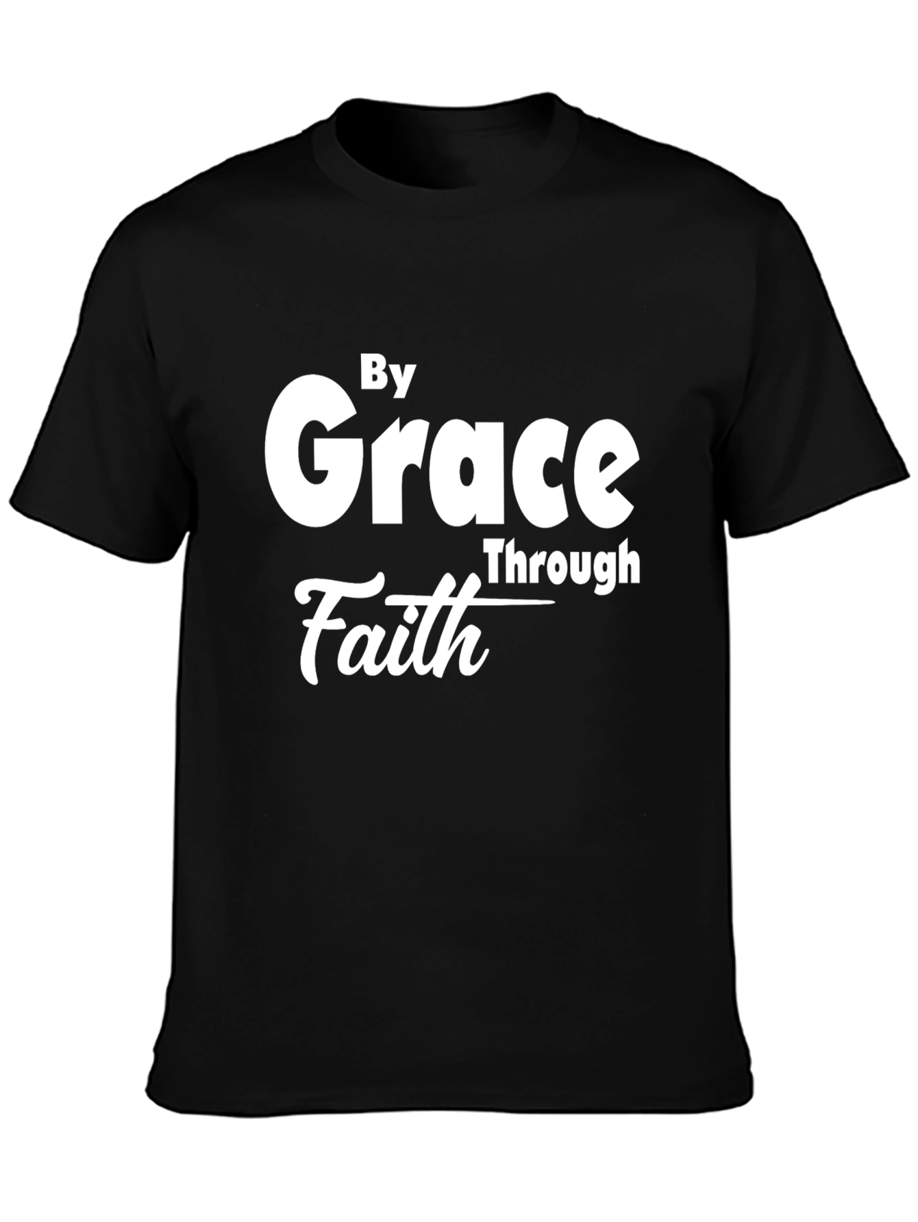 Grace Through Faith Black T-Shirt